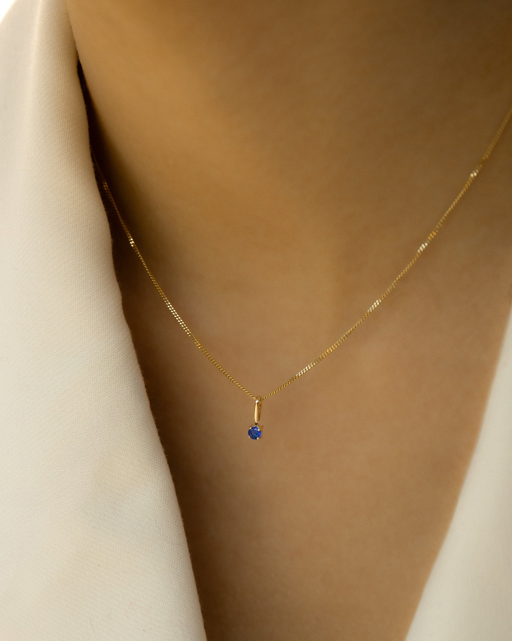 Blue Sapphire Birthstone Charm