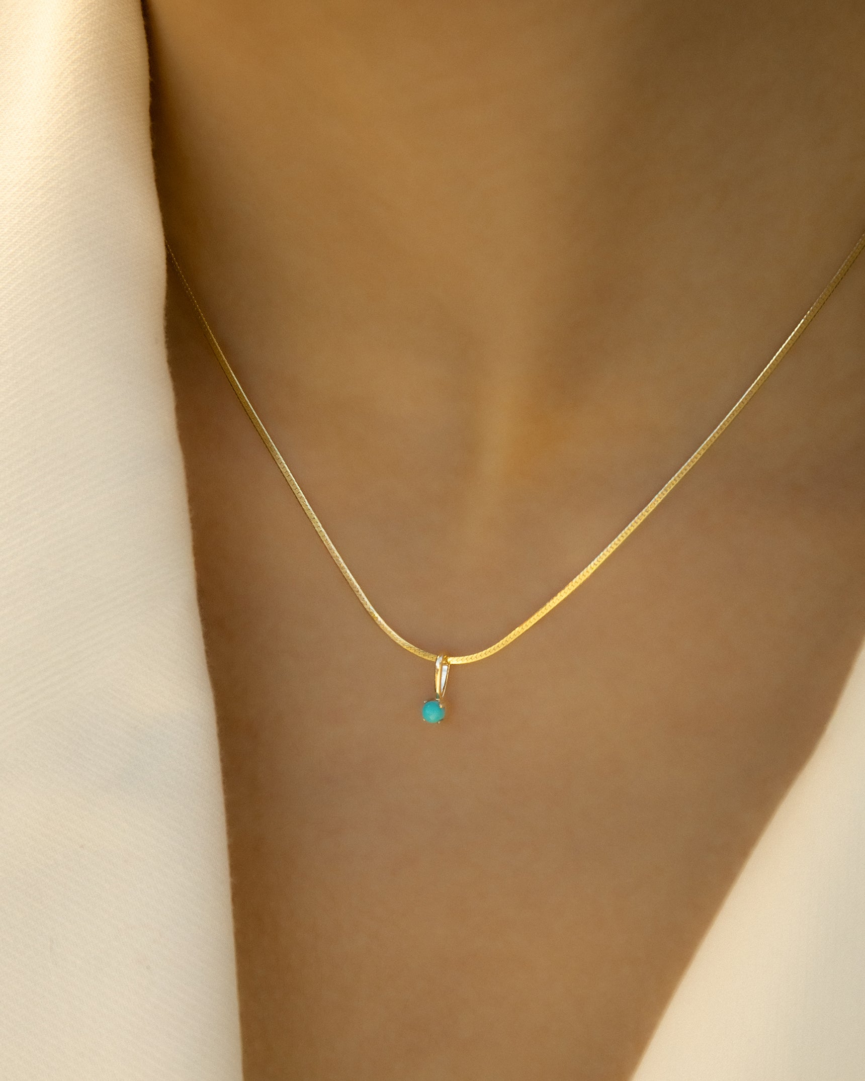 Turquoise Birthstone Charm