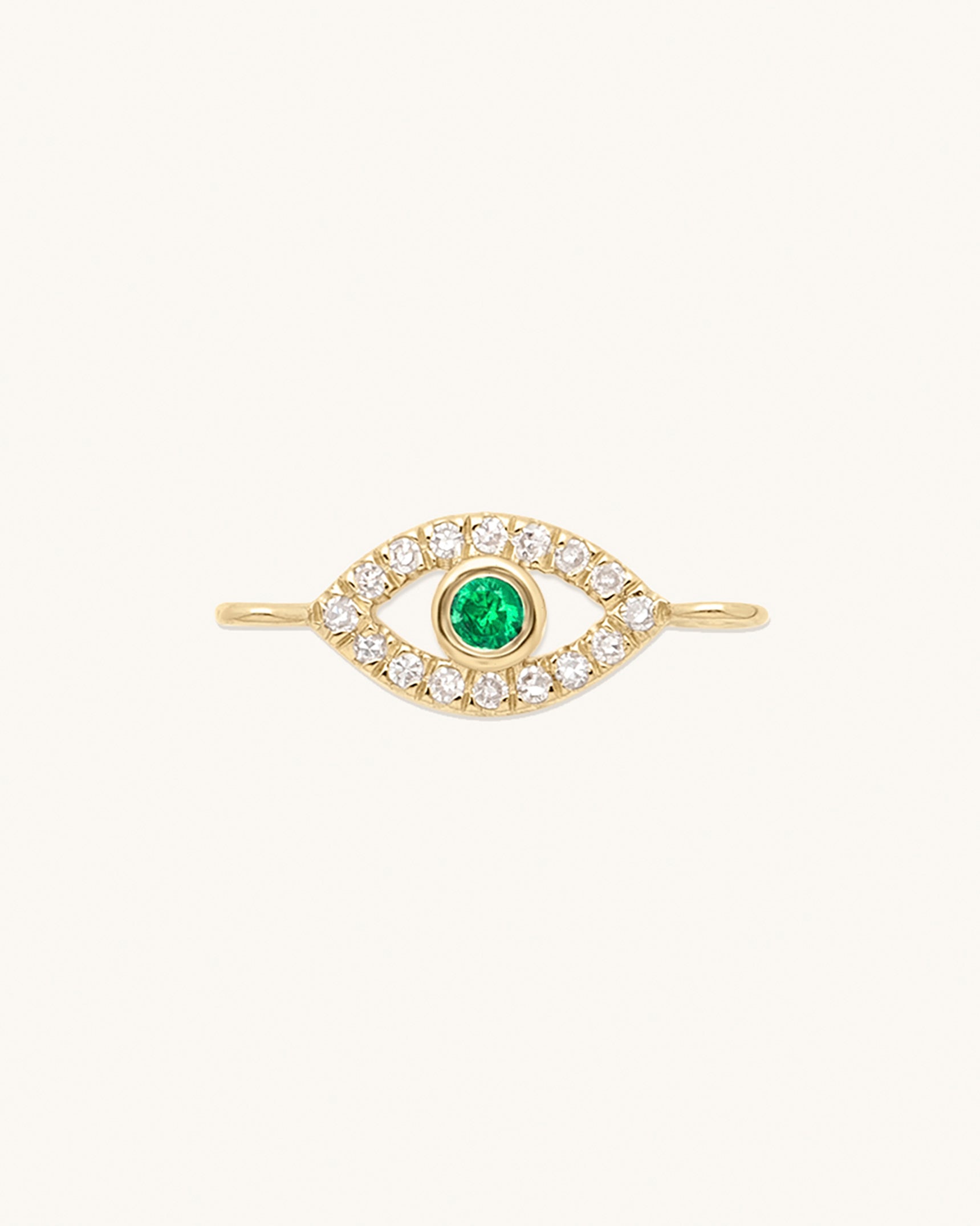 Evil Eye 10K Diamond Connector