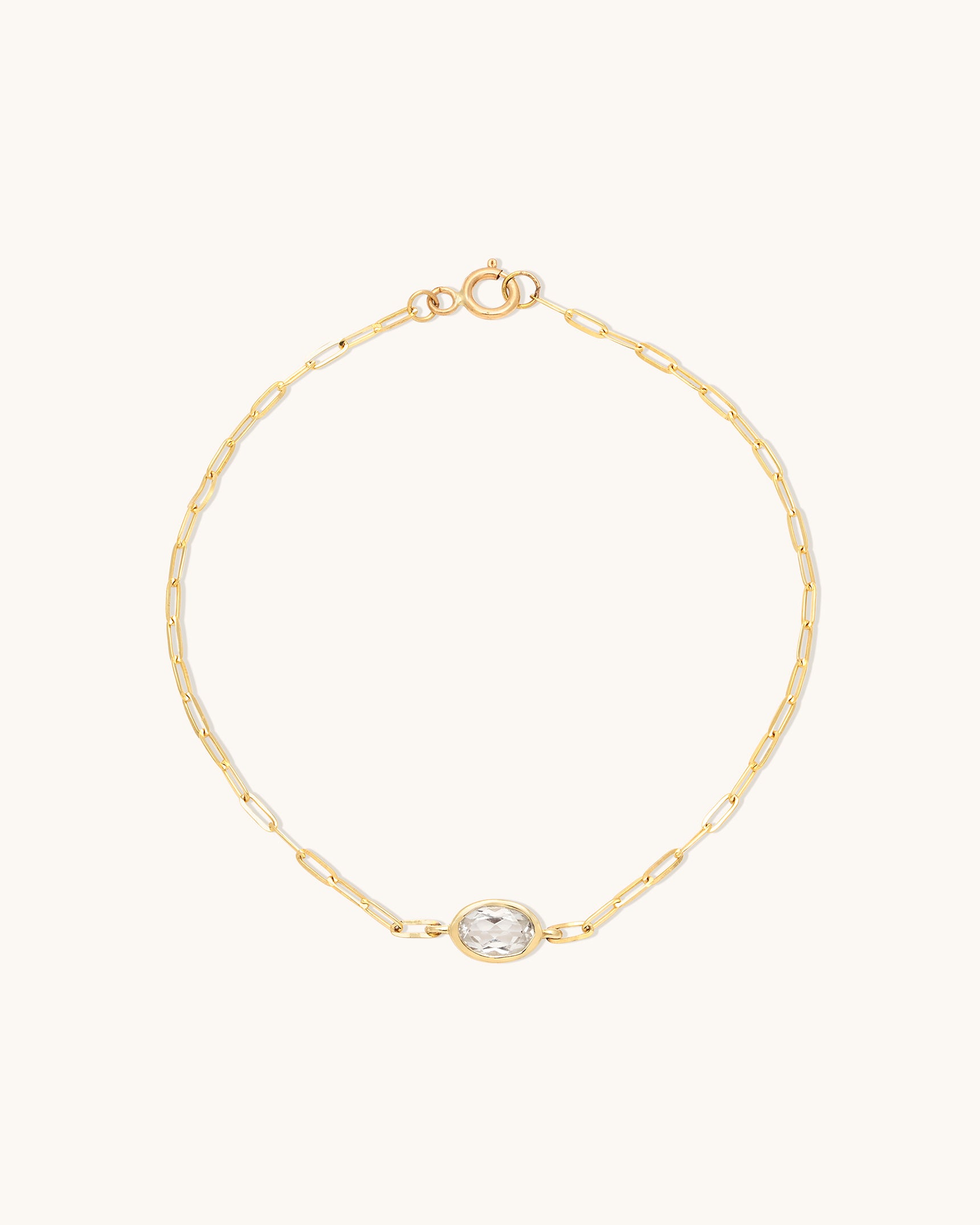 Bezel Oval Bracelet