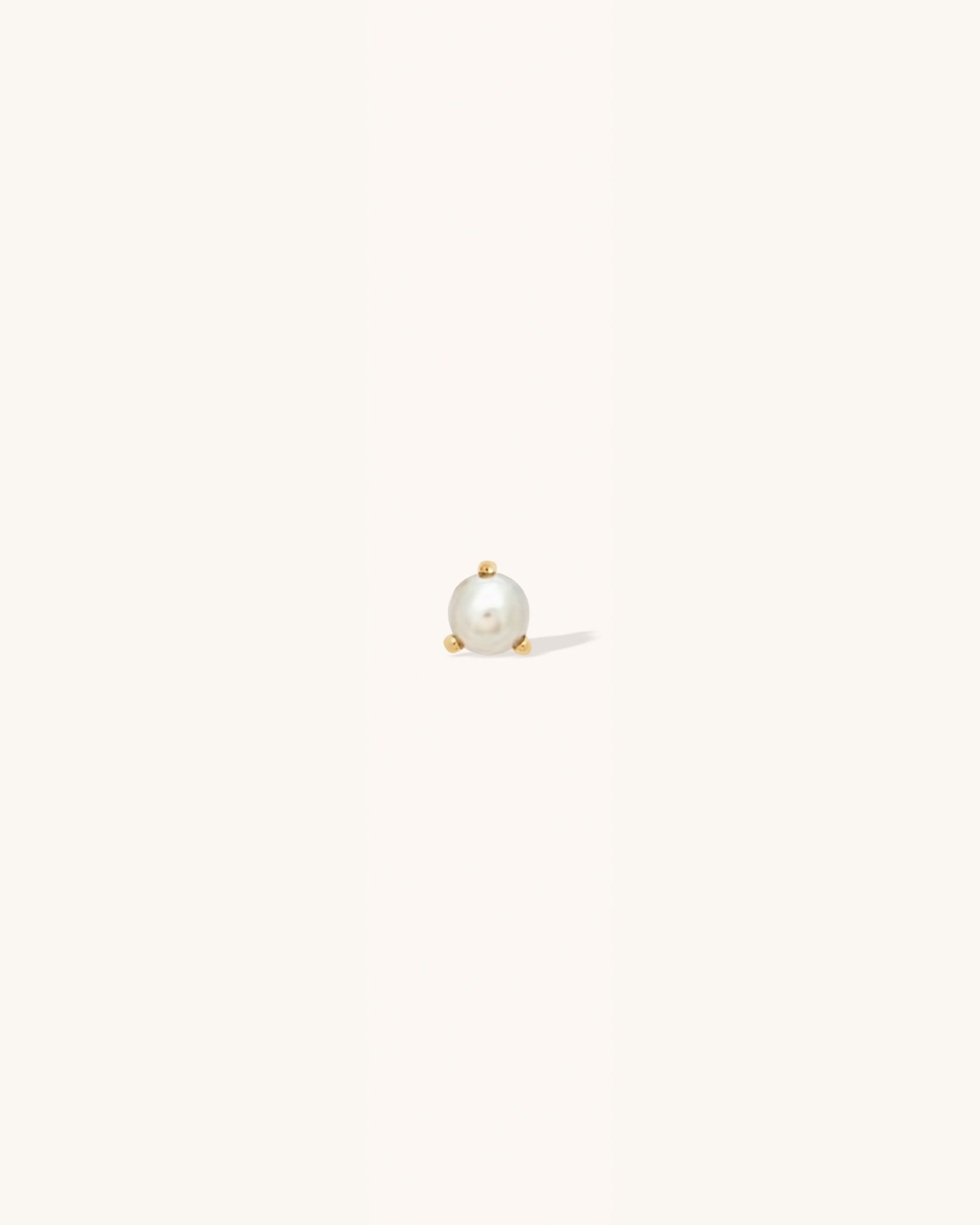 Pearl Birthstone Stud