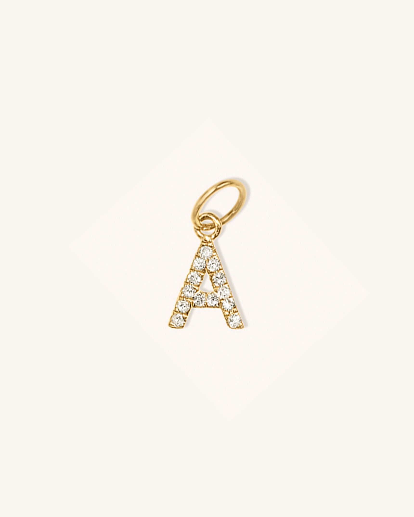 Diamond Letter Charm