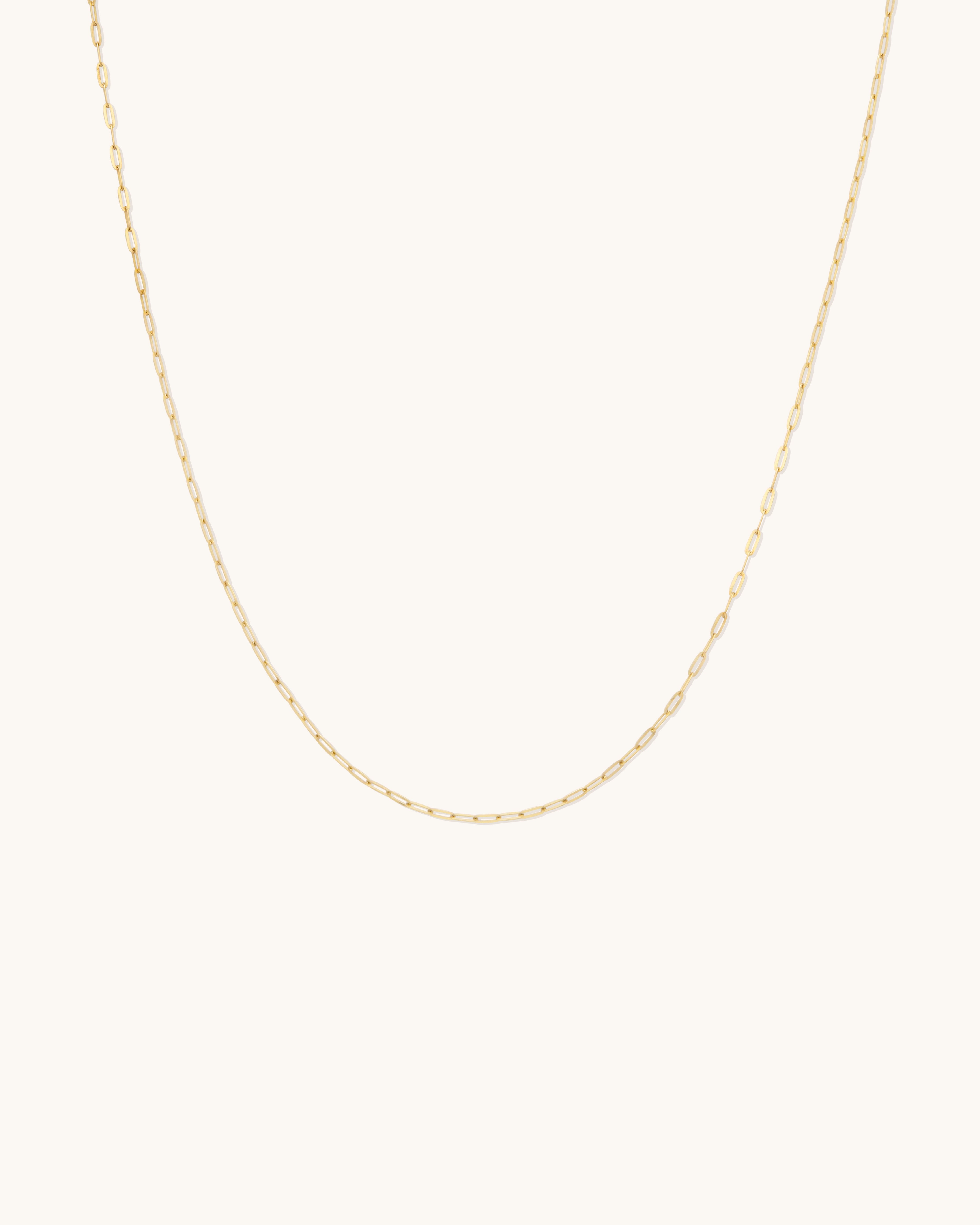 Flat Drawn Cable Chain Necklace