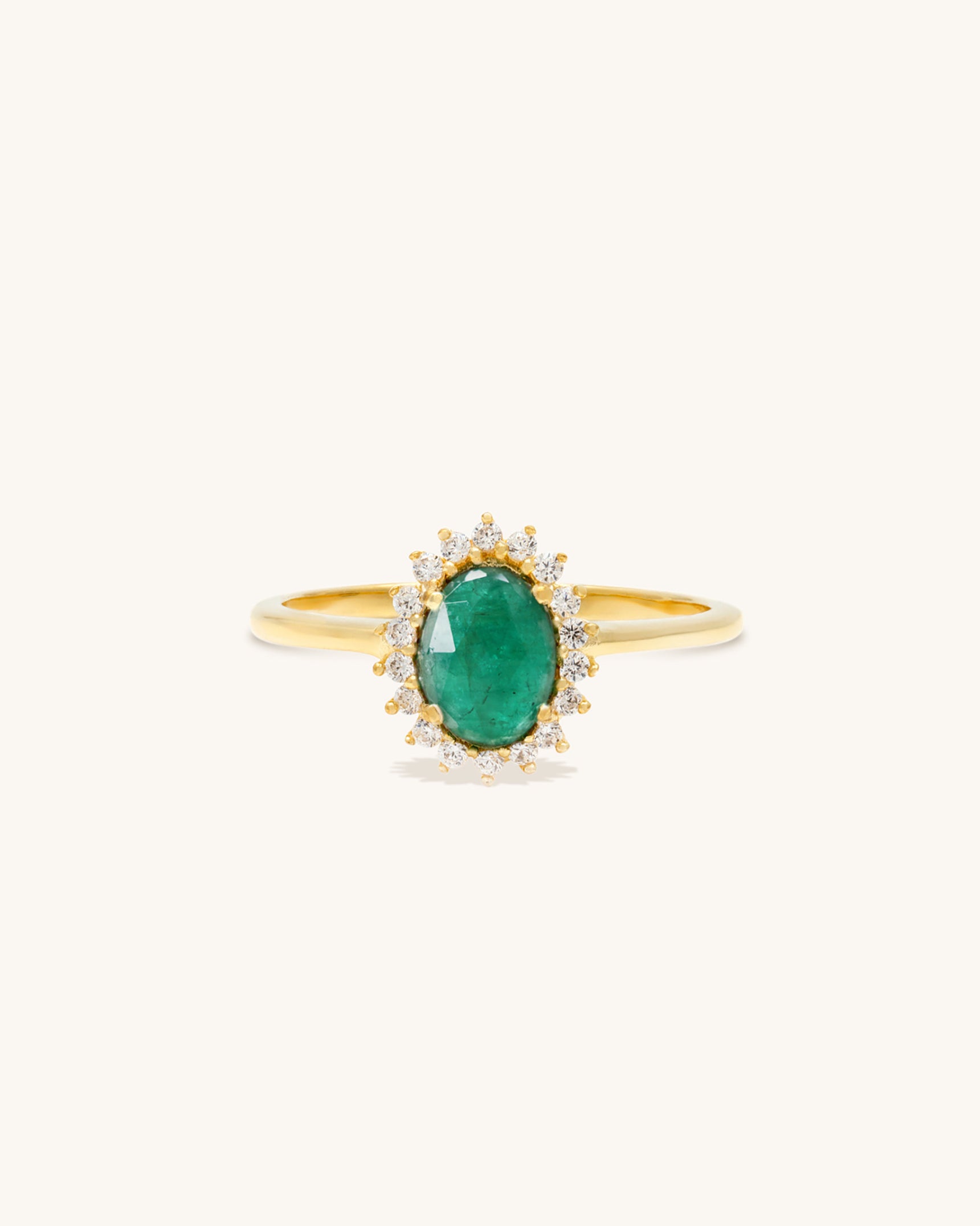 Mini Antiquity Emerald Ring