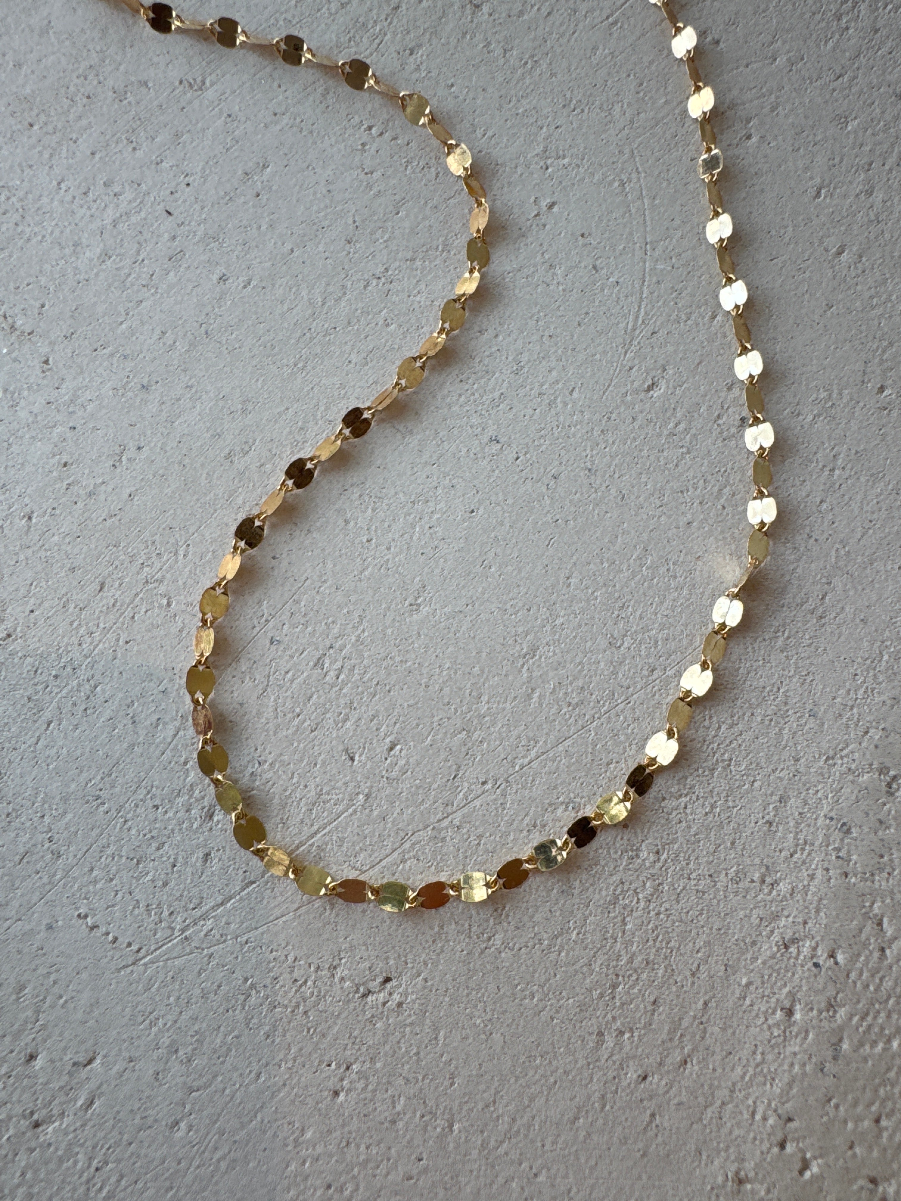 Shimmer Chain Goldfill Necklace