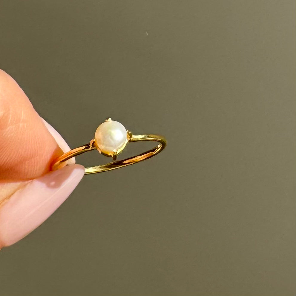 Compass Pearl Ring