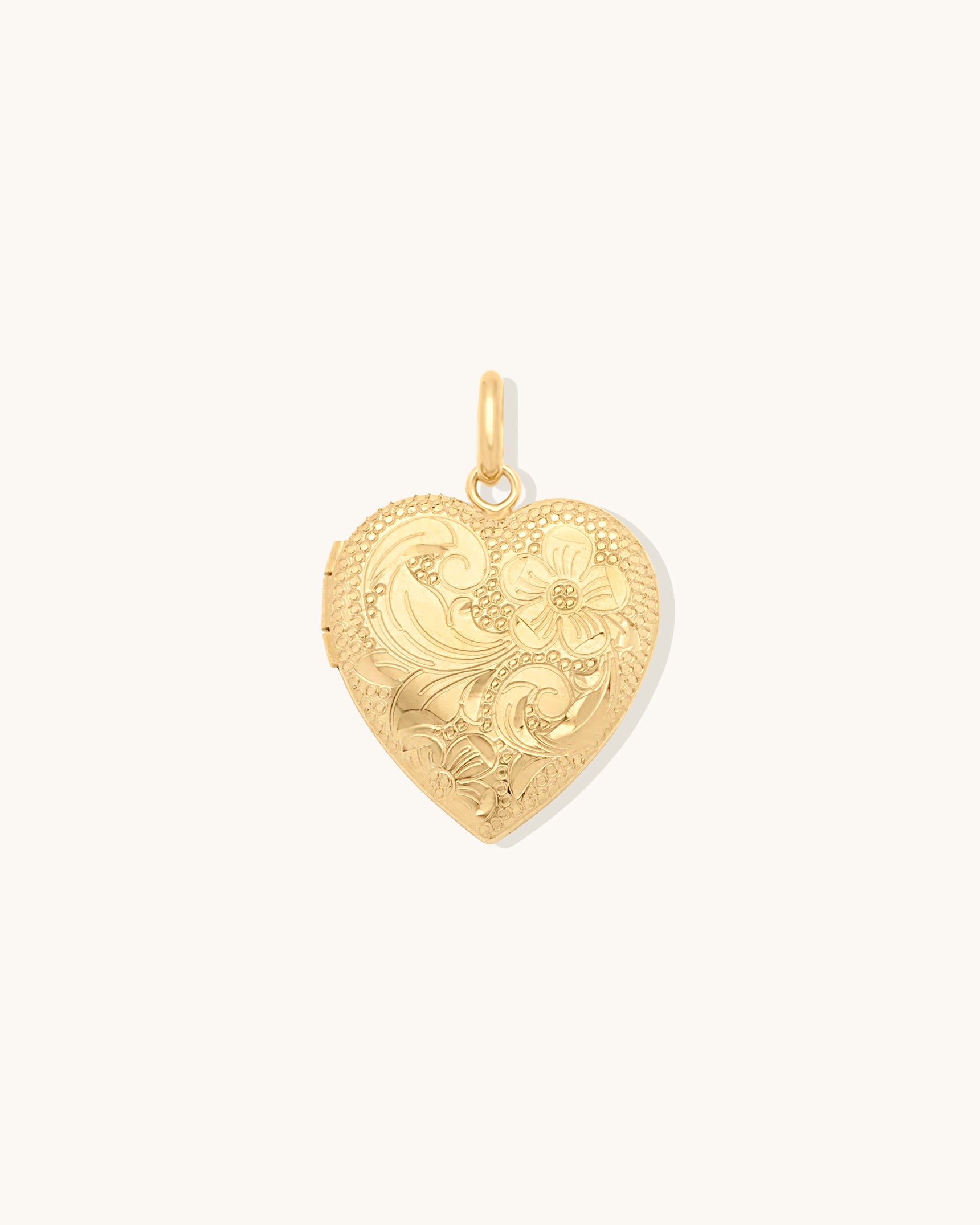 Antique Floral Heart Locket