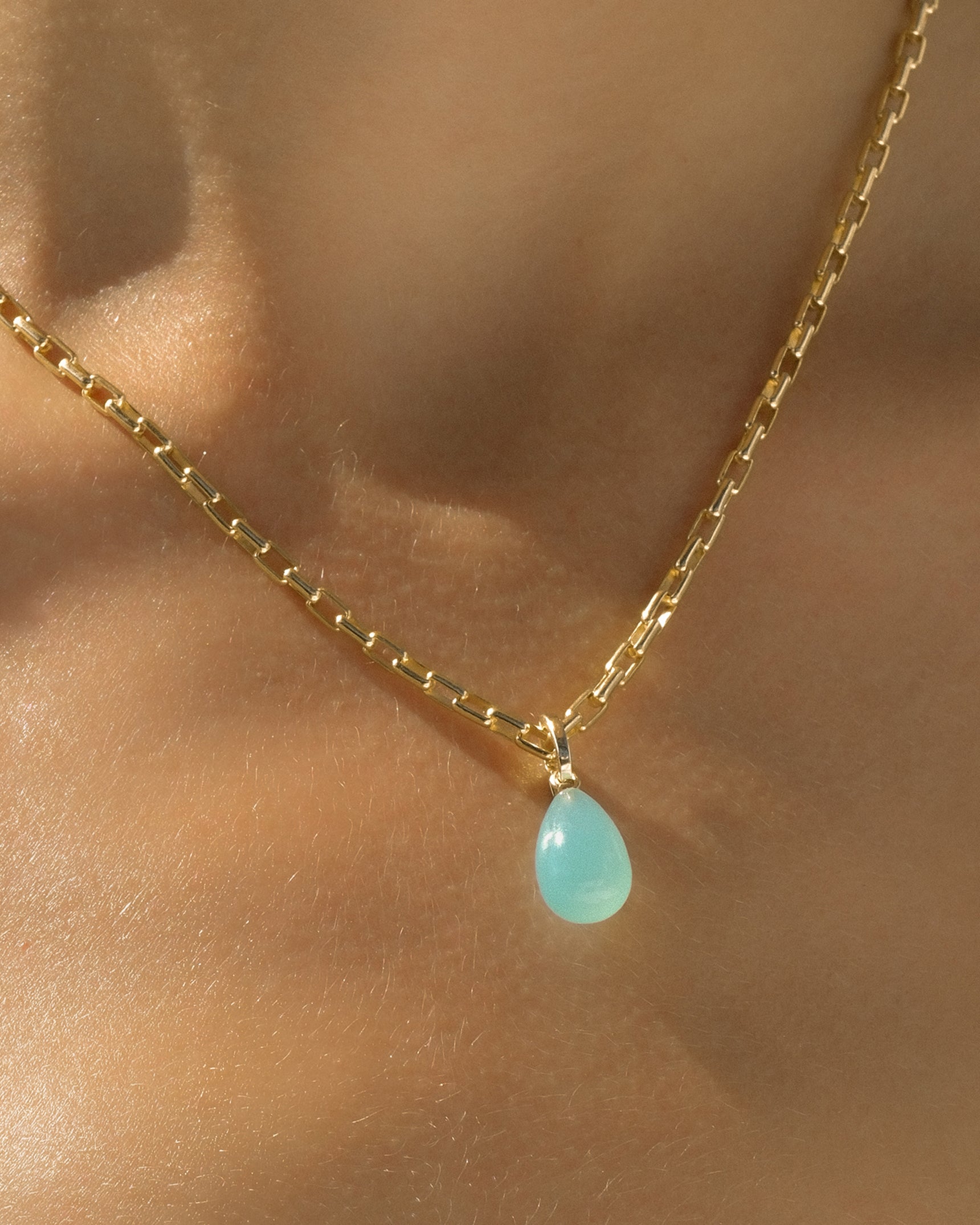 Aqua Drop Necklace