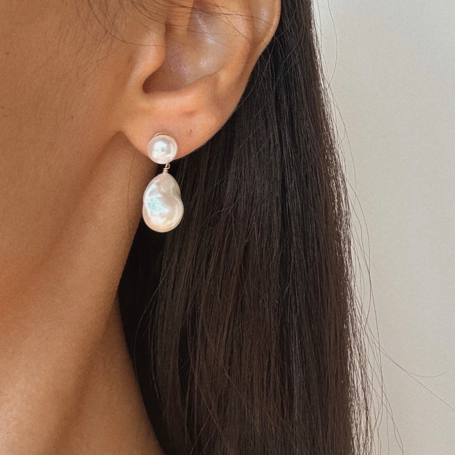 Baroque Pearl Drop Earrings