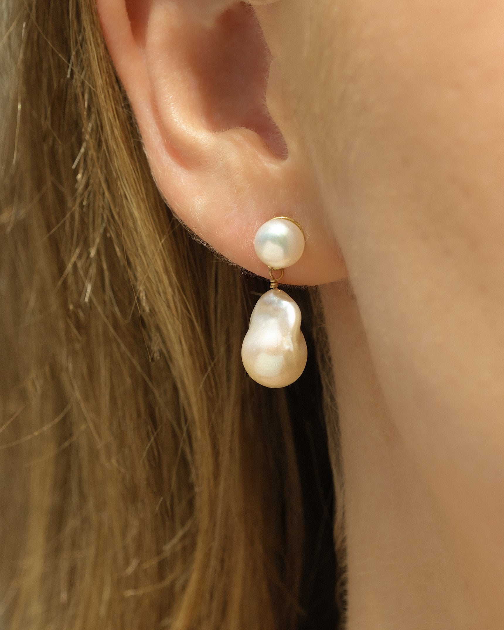 Baroque Pearl Drop Earrings