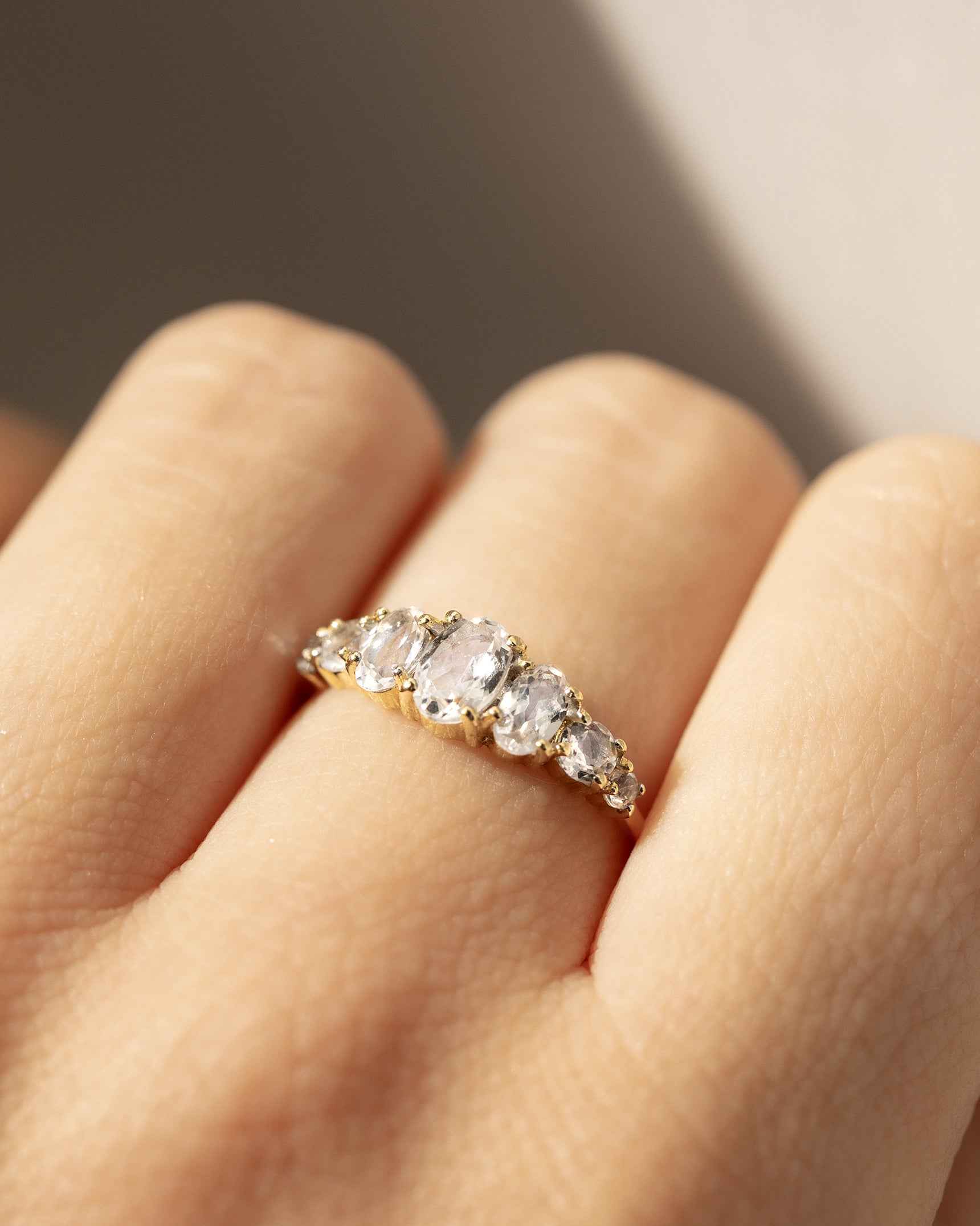 Bijette White Topaz Ring