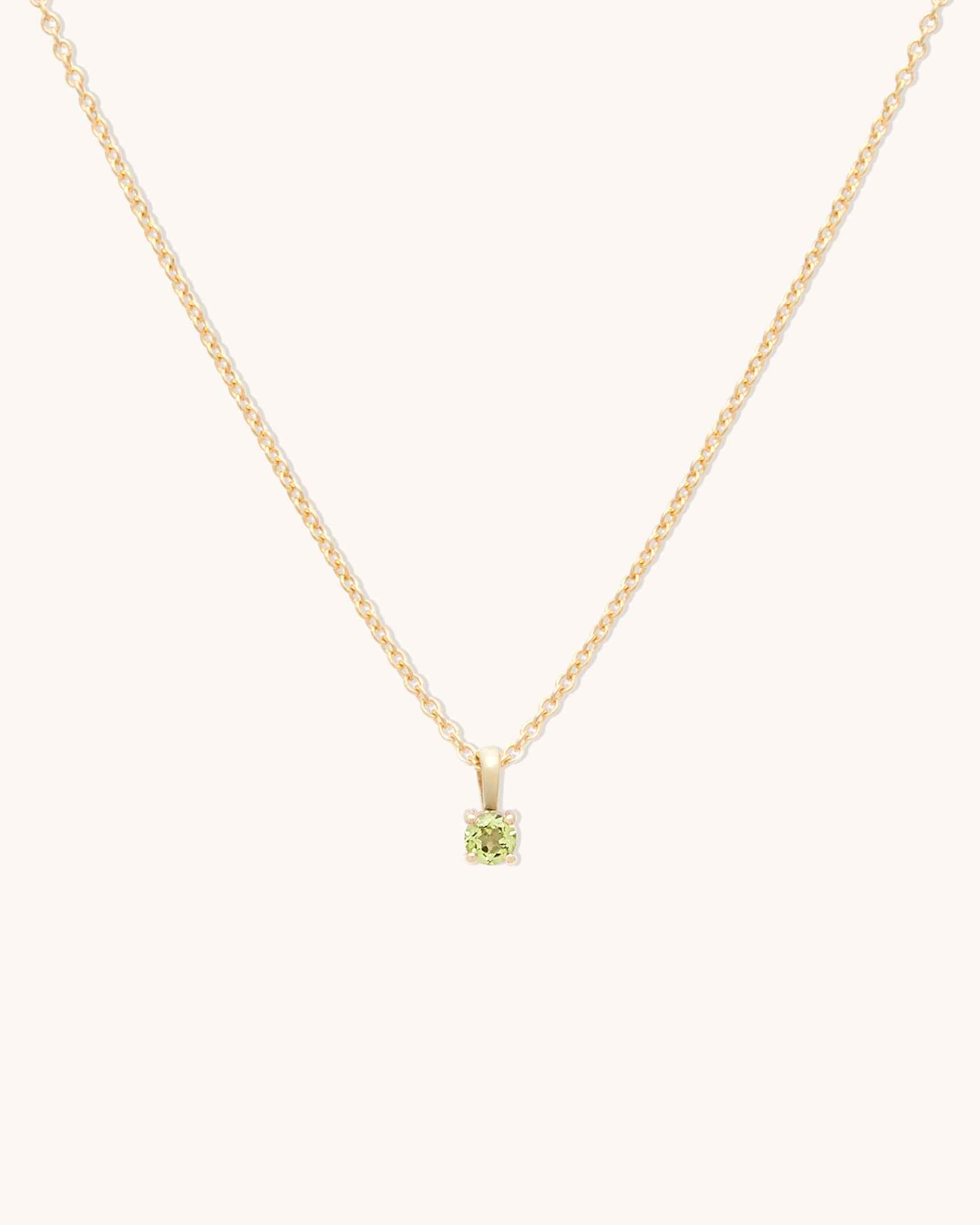Peridot Birthstone Necklace