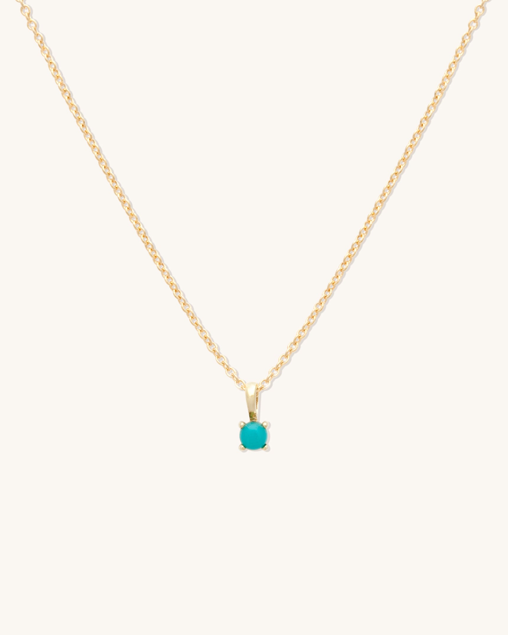 Turquoise Birthstone Necklace