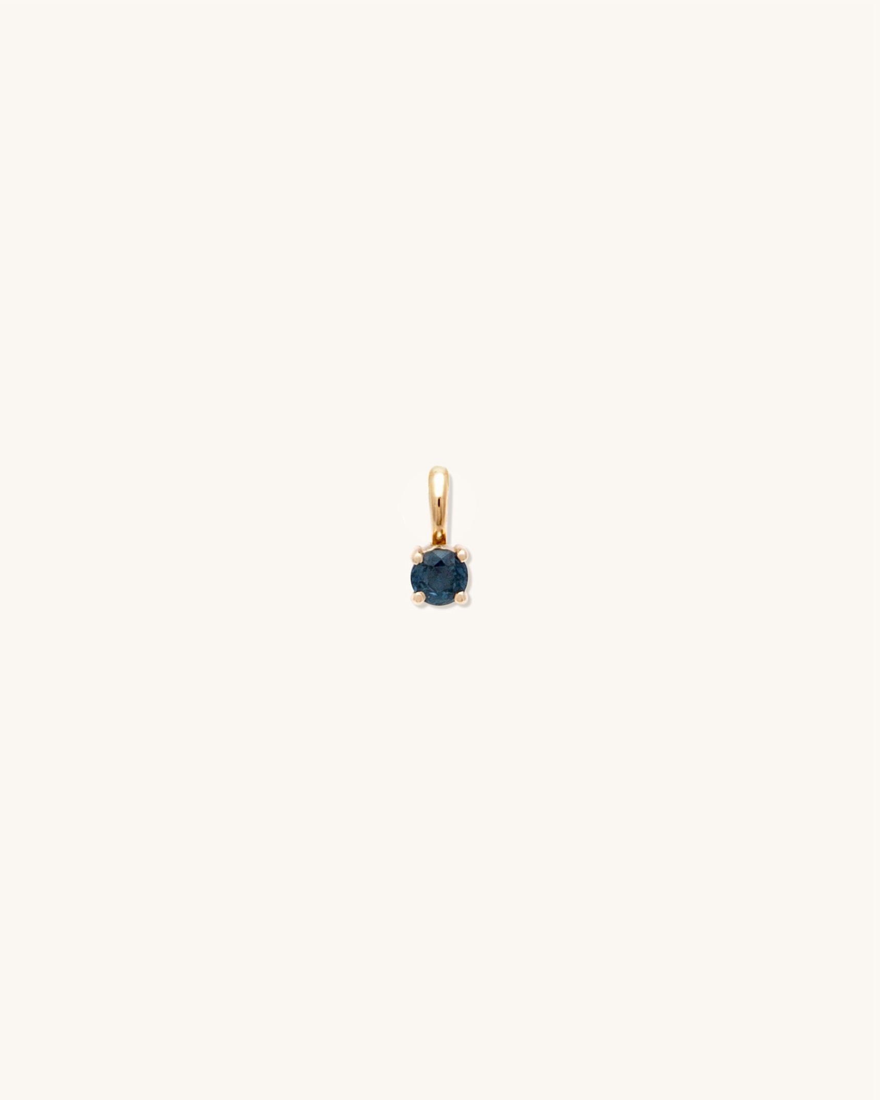 Blue Sapphire Birthstone Charm