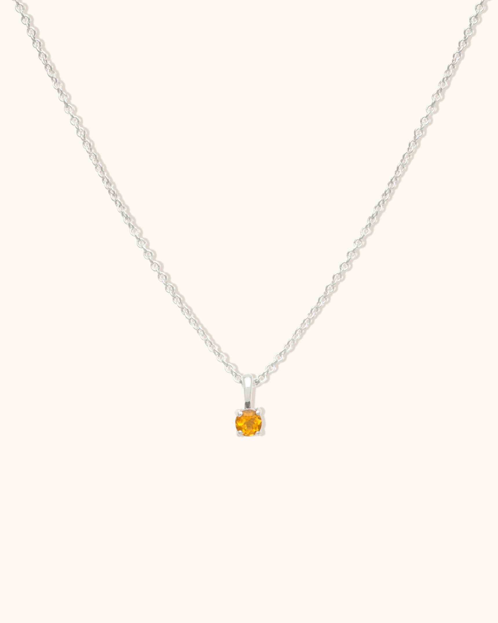 Citrine Birthstone Necklace