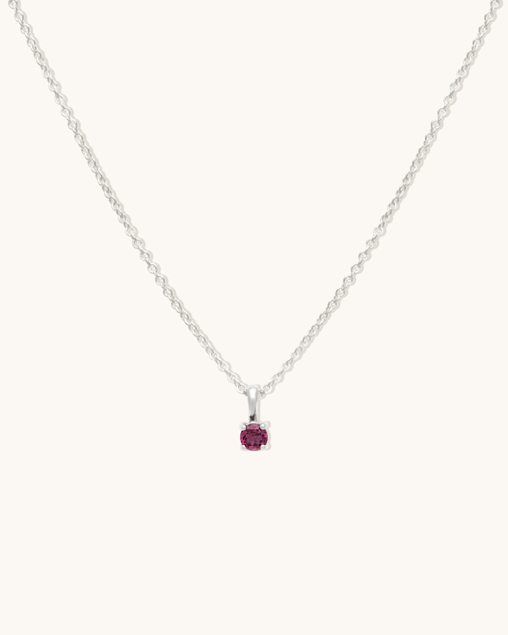 Garnet Birthstone Necklace