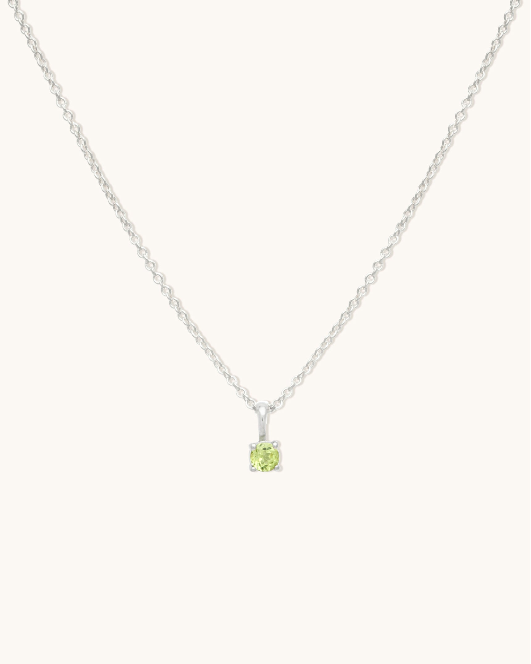 Peridot Birthstone Necklace