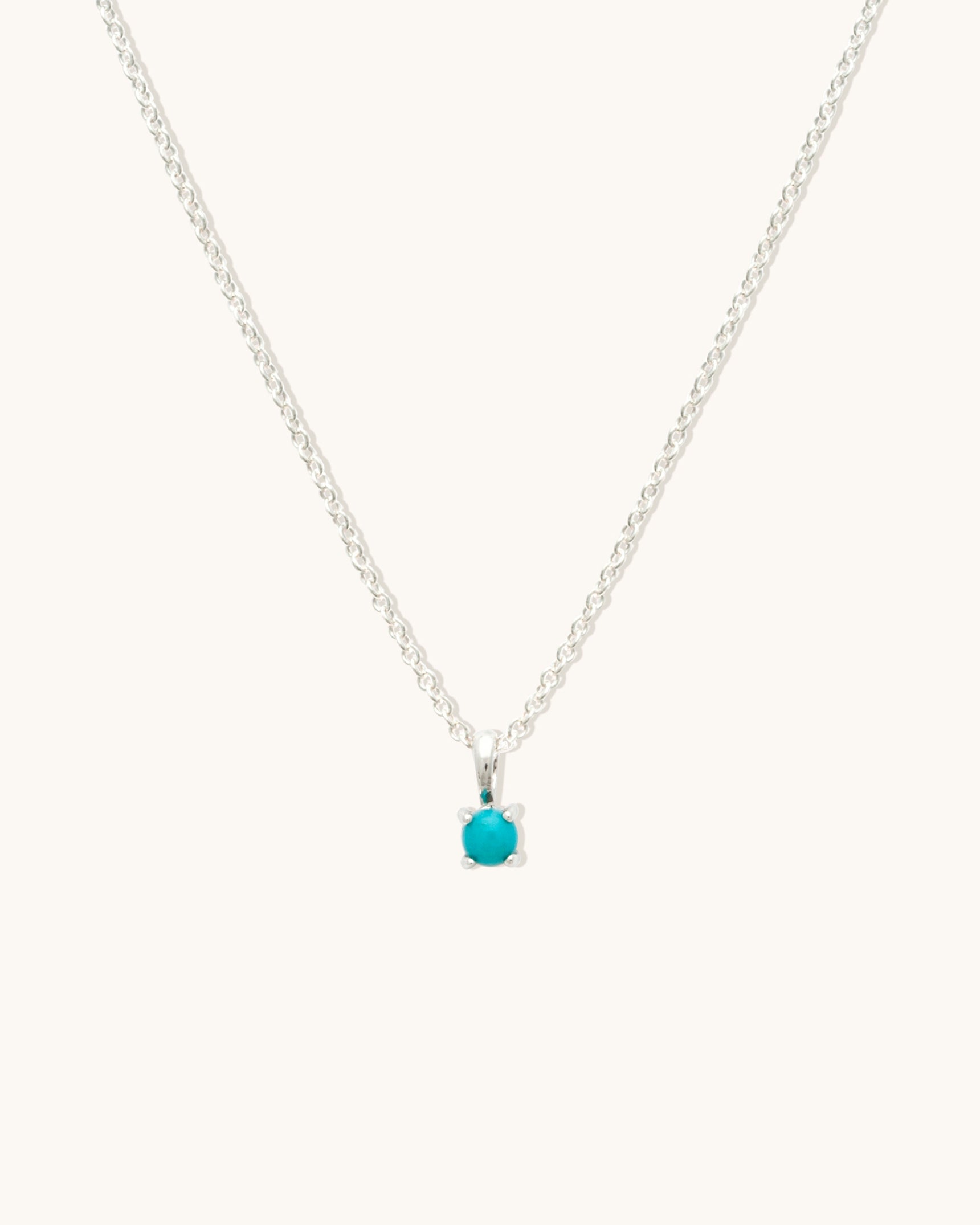 Turquoise Birthstone Necklace
