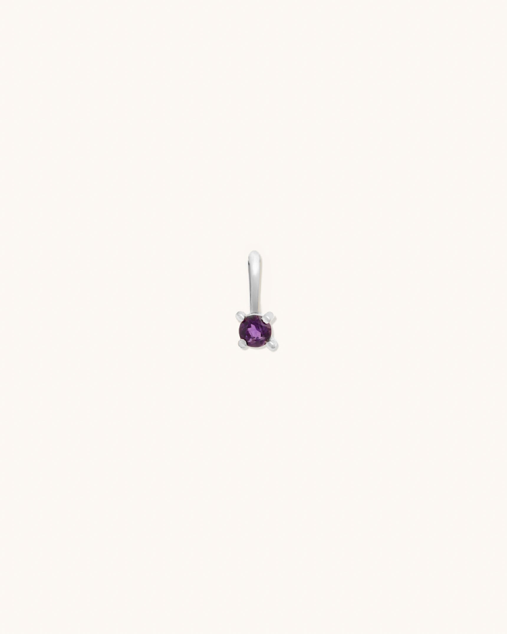 Amethyst Birthstone Charm