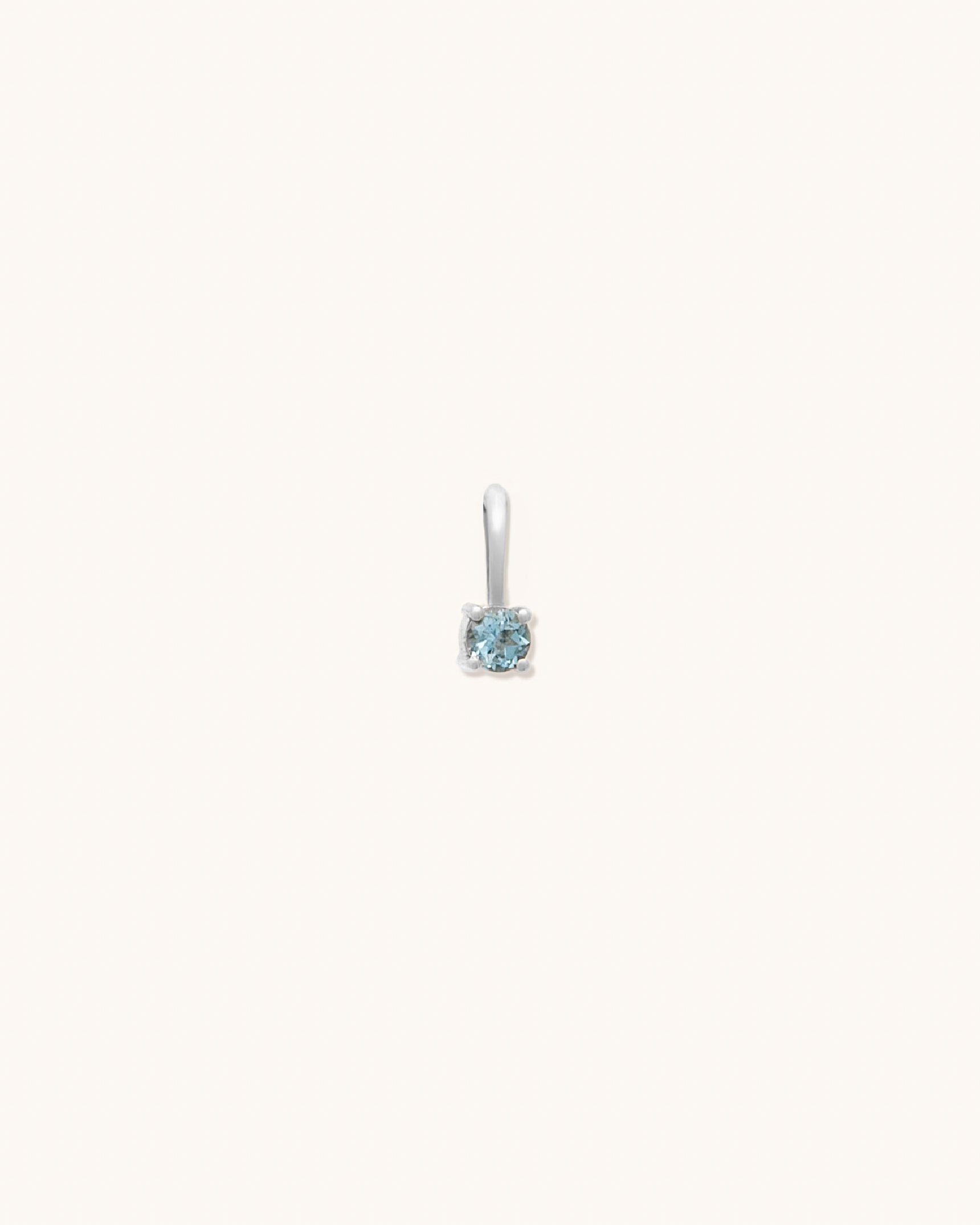 Aquamarine Birthstone Charm