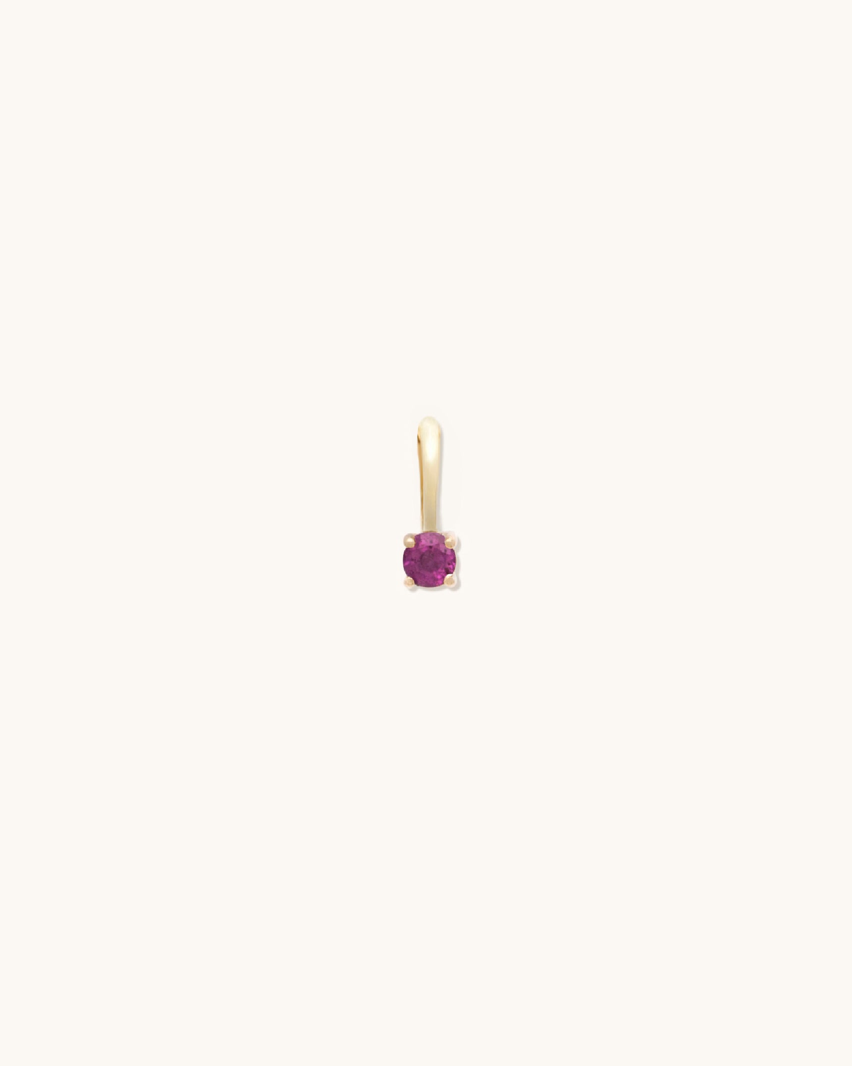 Garnet Birthstone Charm