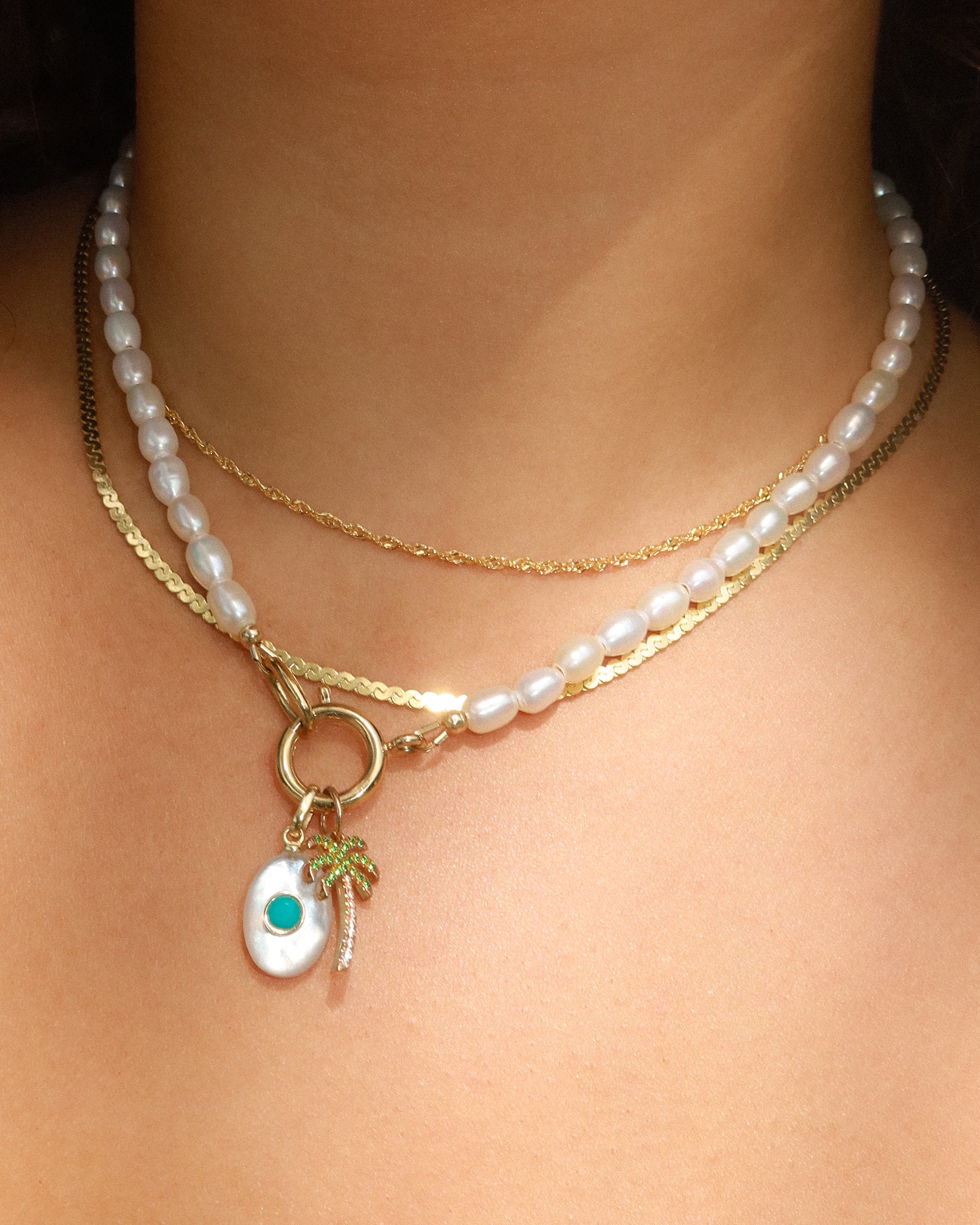 Pearlescent Birthstone Pendant