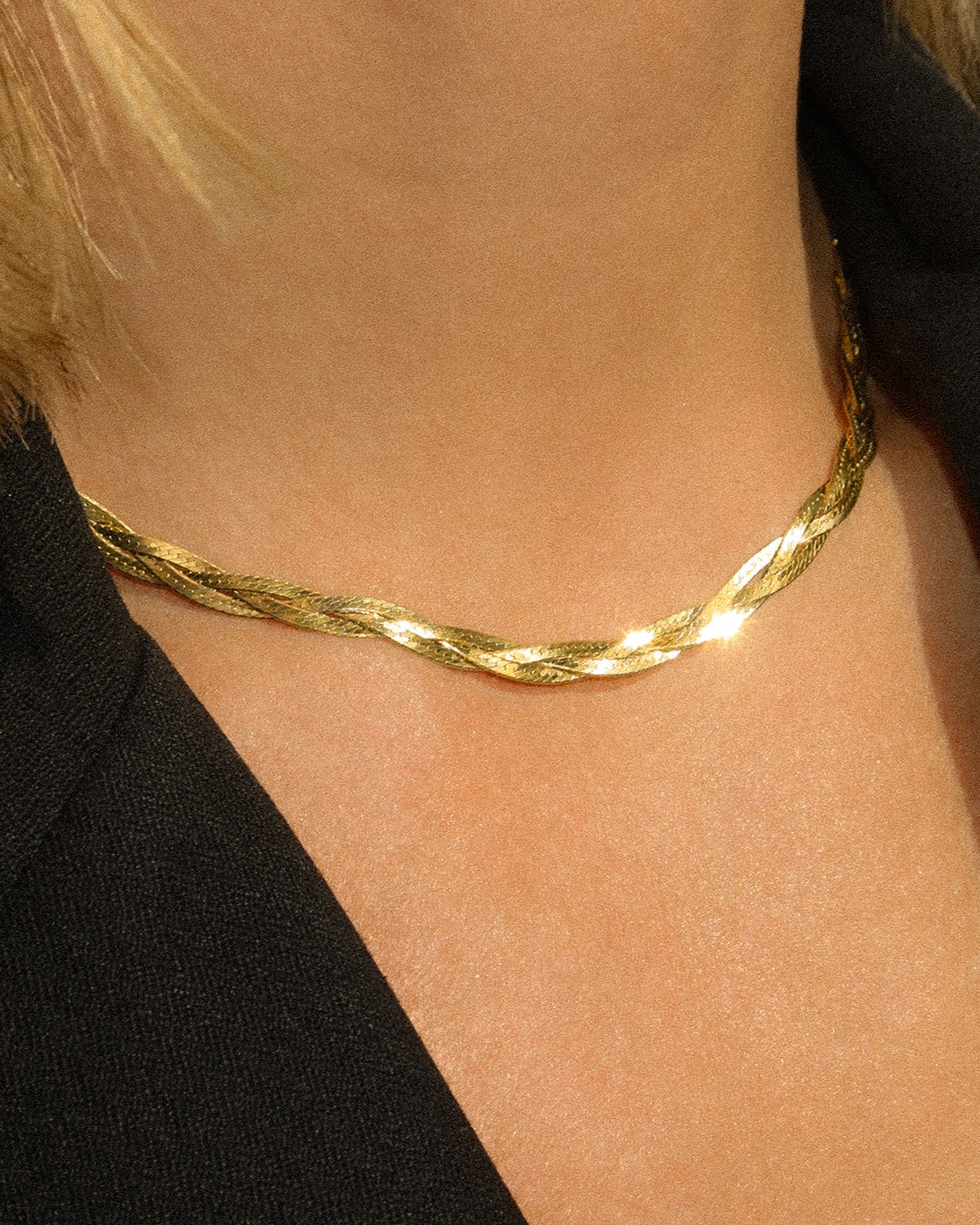 Braided Herringbone Necklace