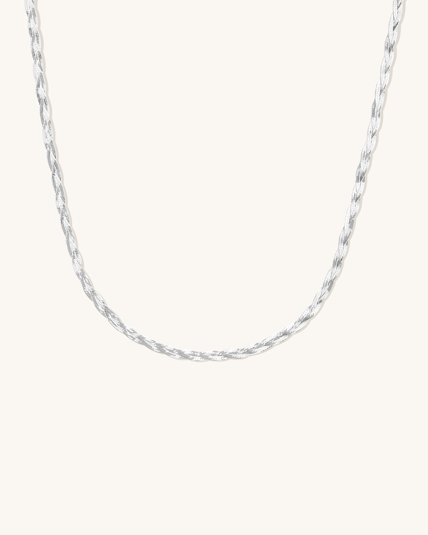 Braided Herringbone Necklace