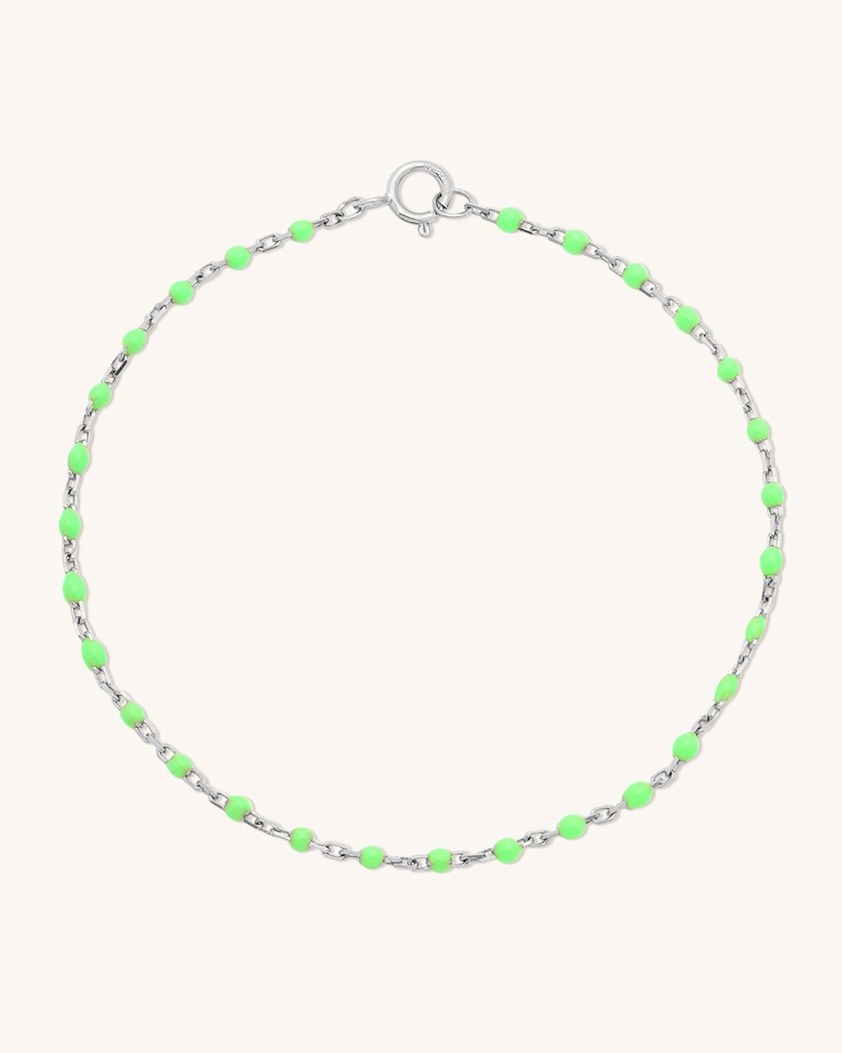 Lime Candy Chain Anklet