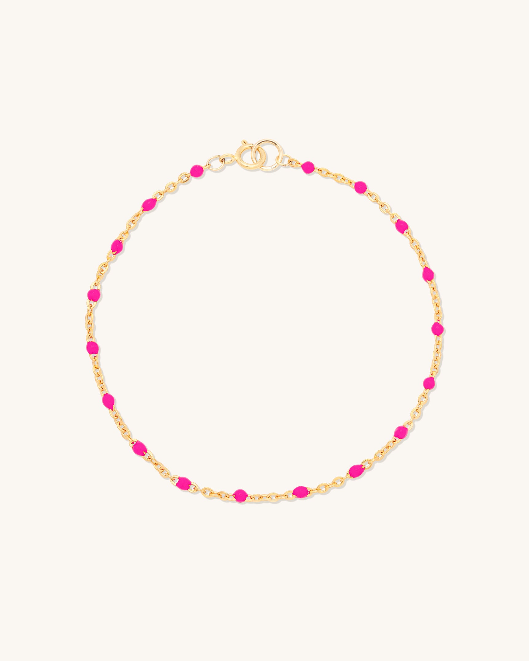 Hot Pink Candy Chain Bracelet