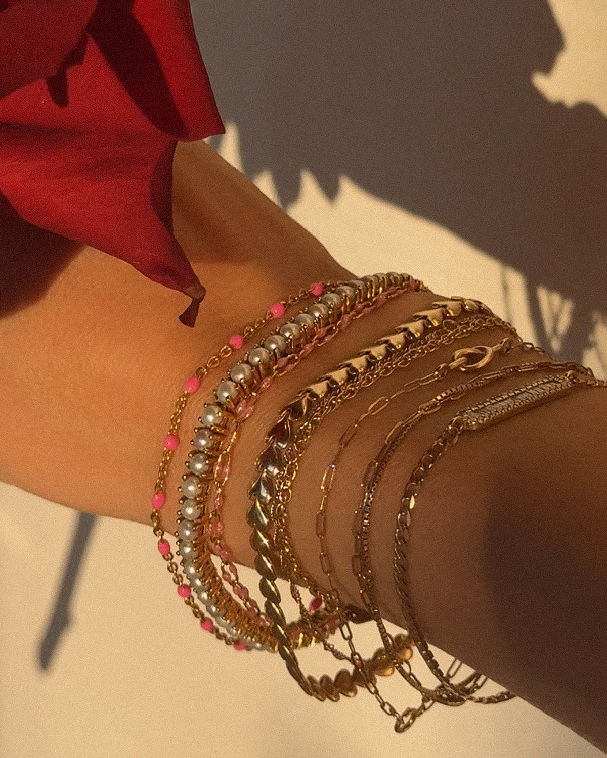 Hot Pink Candy Chain Anklet