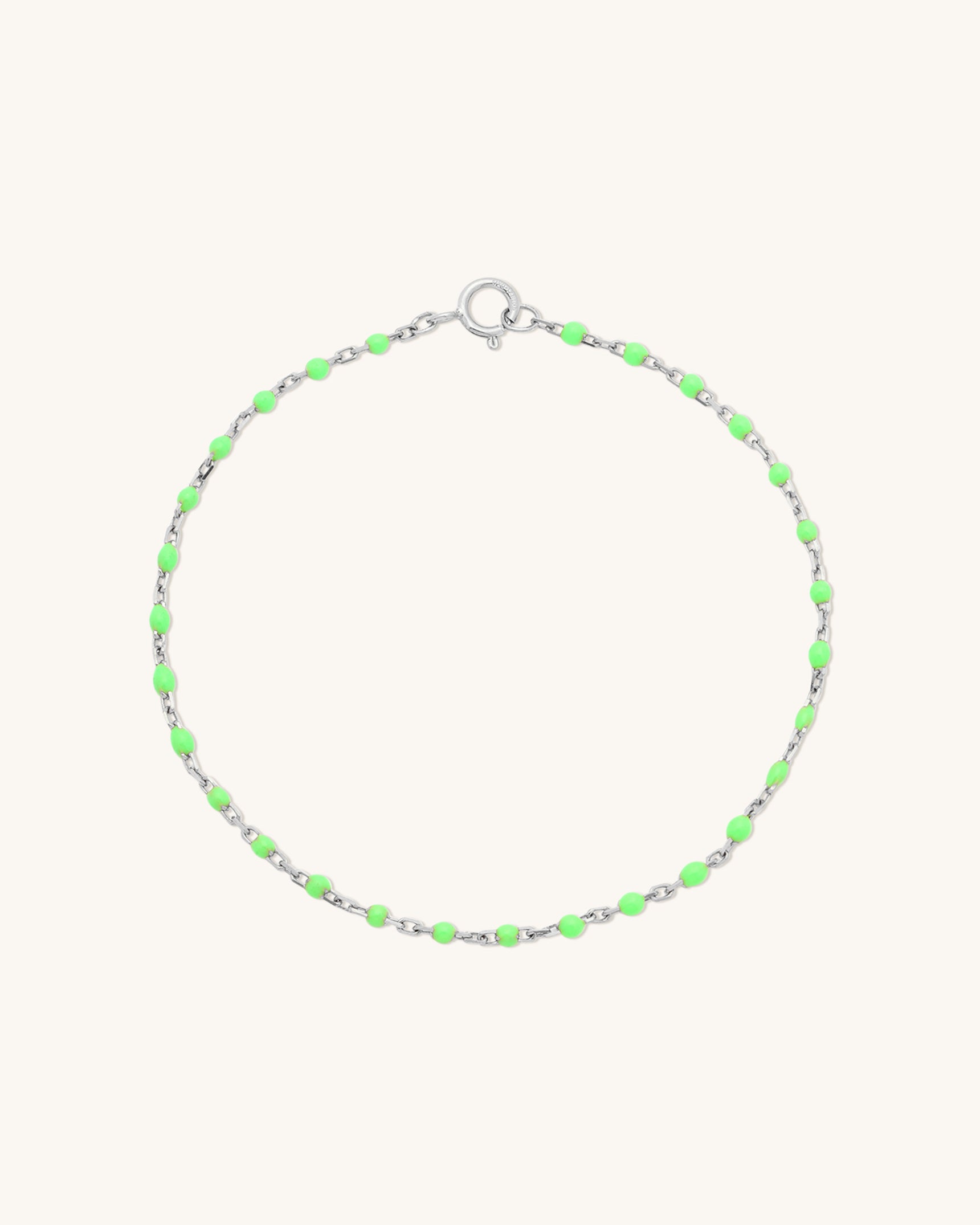Lime Candy Chain Bracelet