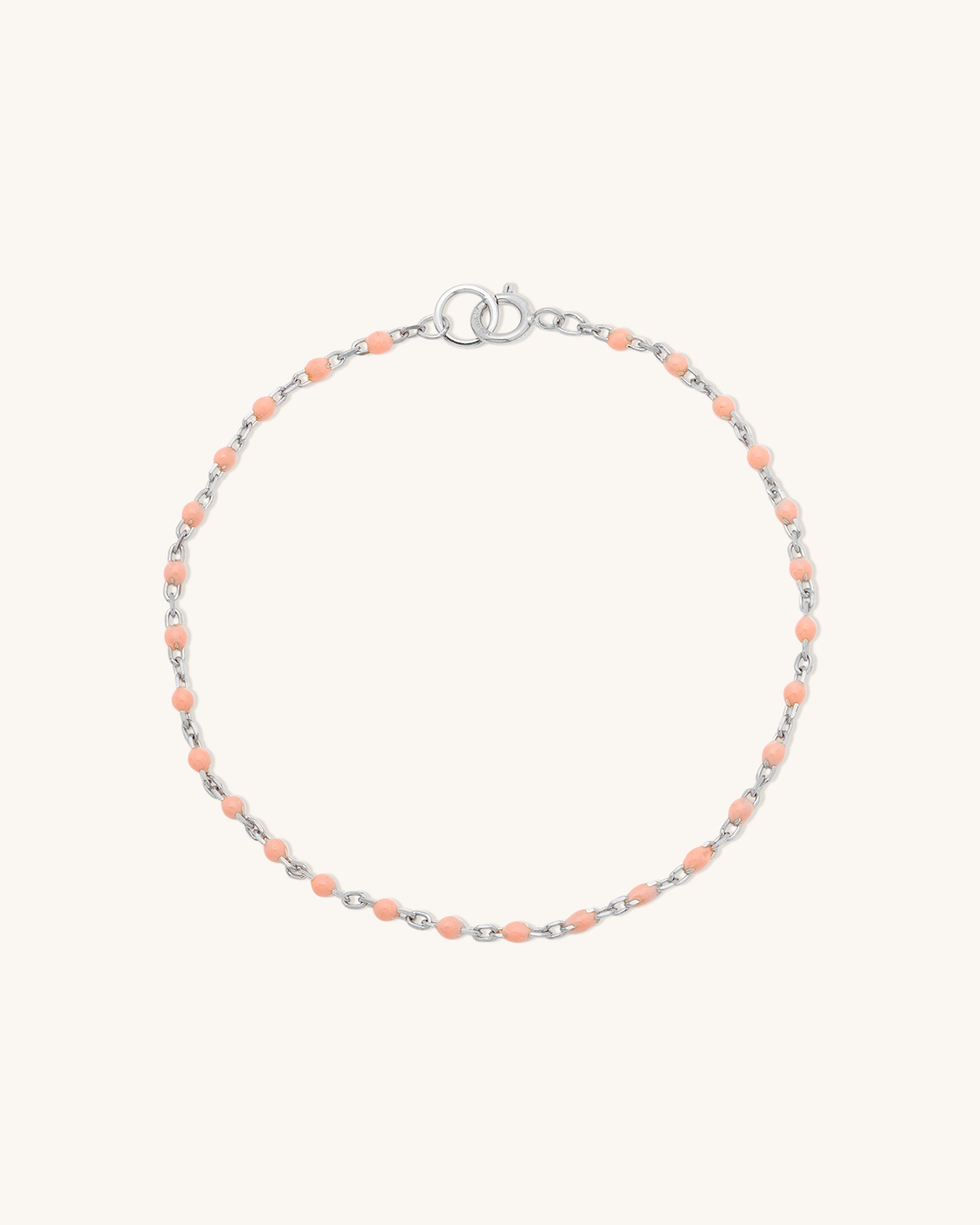 Peach Fuzz Candy Chain Bracelet