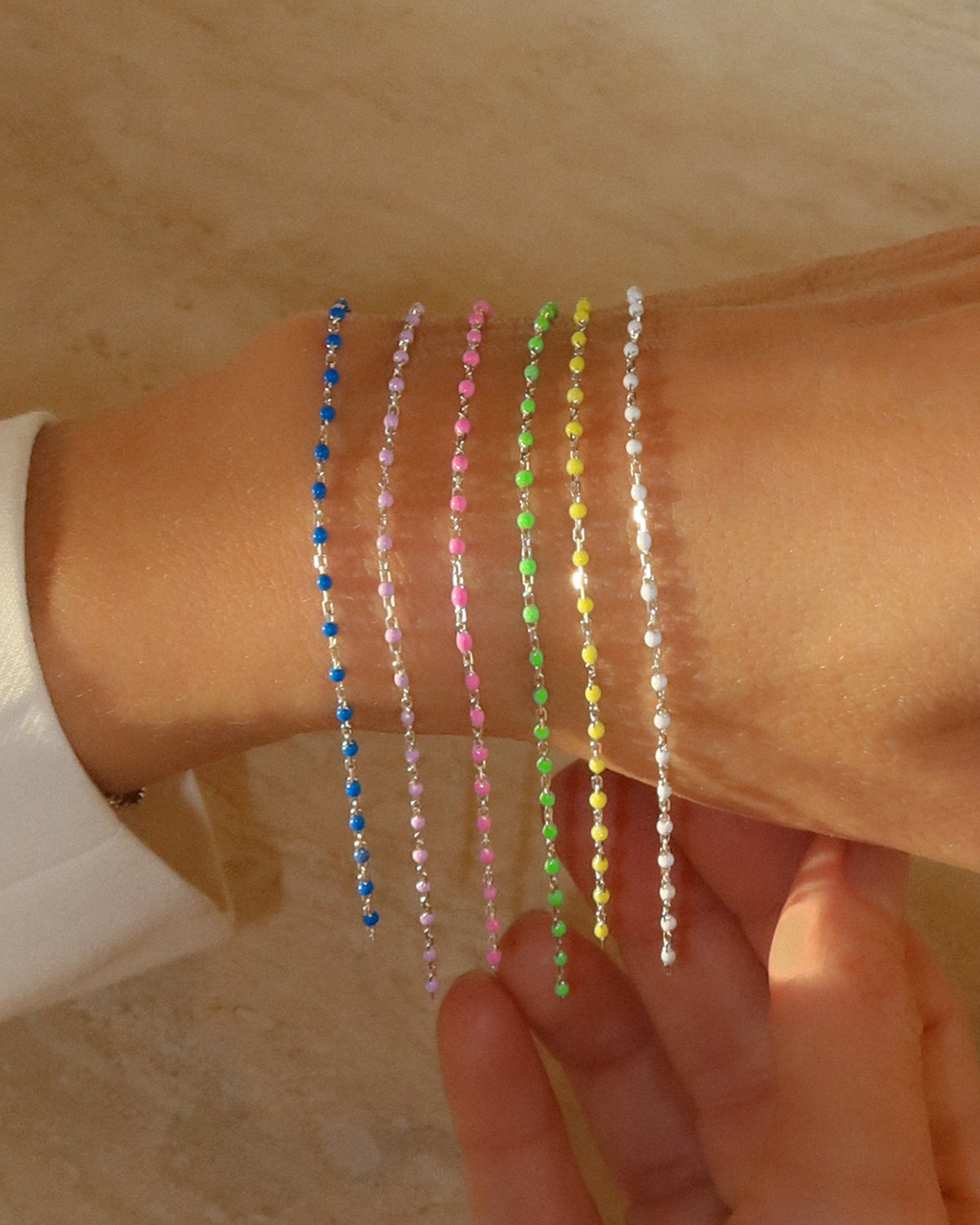 Lilac Candy Chain Bracelet