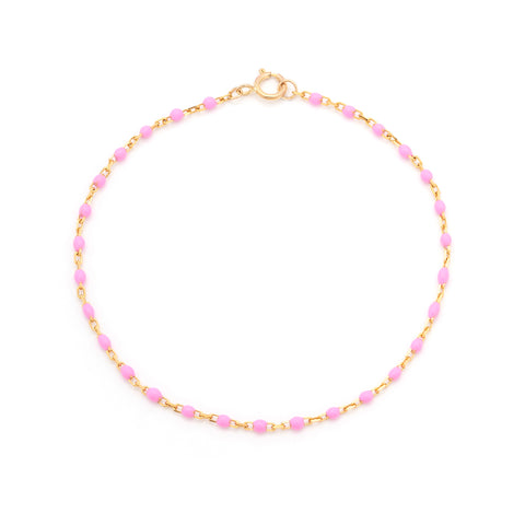 Candy Chain Bracelet | Bubblegum & Gold