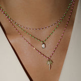 Candy Chain Necklace | Lime & Silver