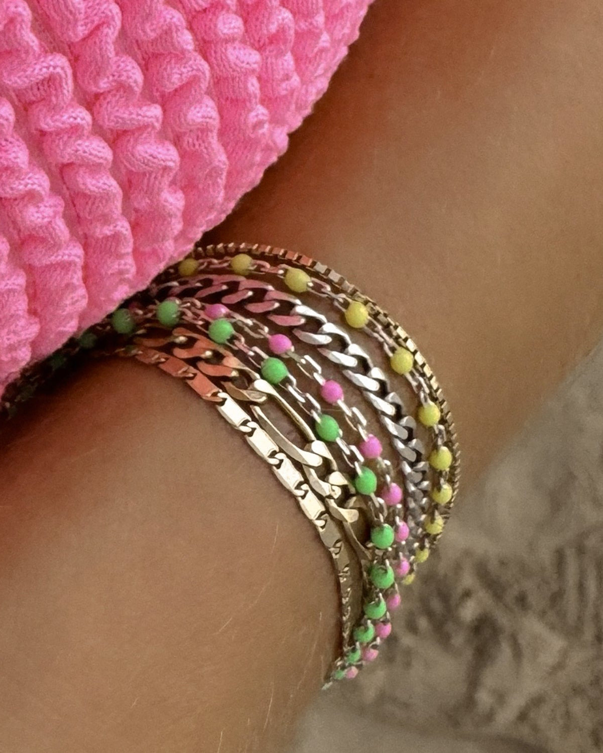 Bubblegum Candy Chain Bracelet