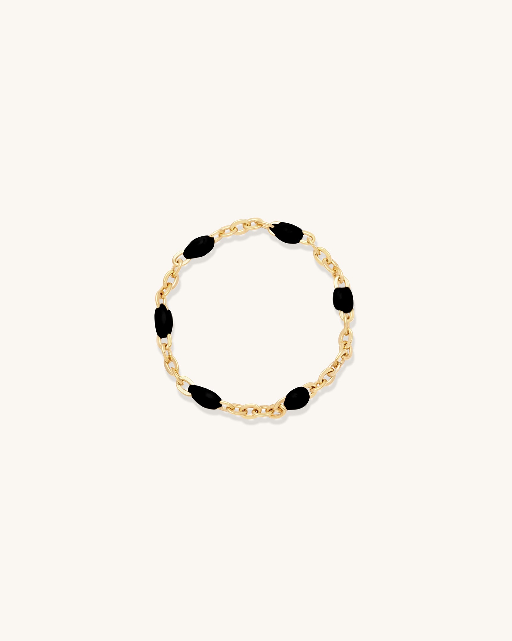 Licorice Candy Chain Ring