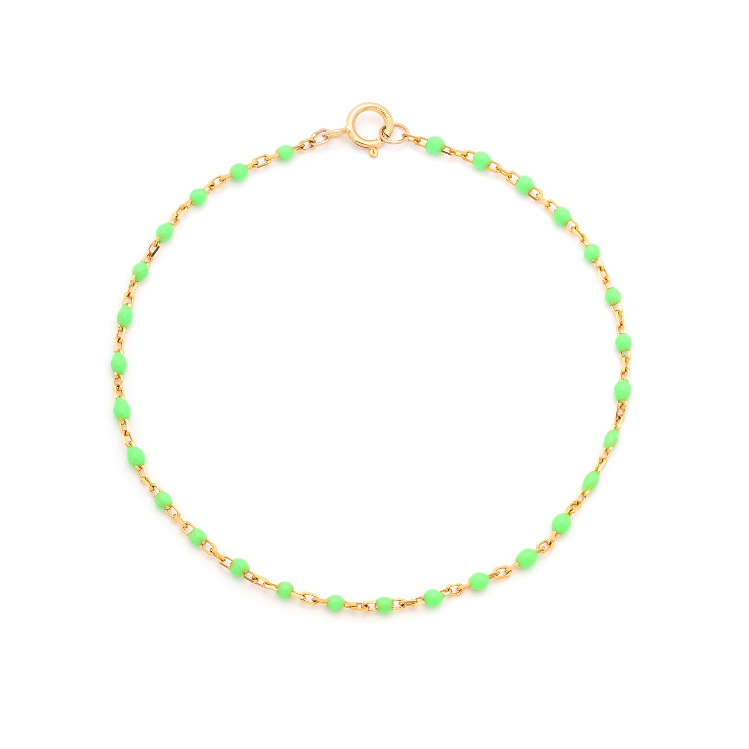 Lime Candy Chain Bracelet