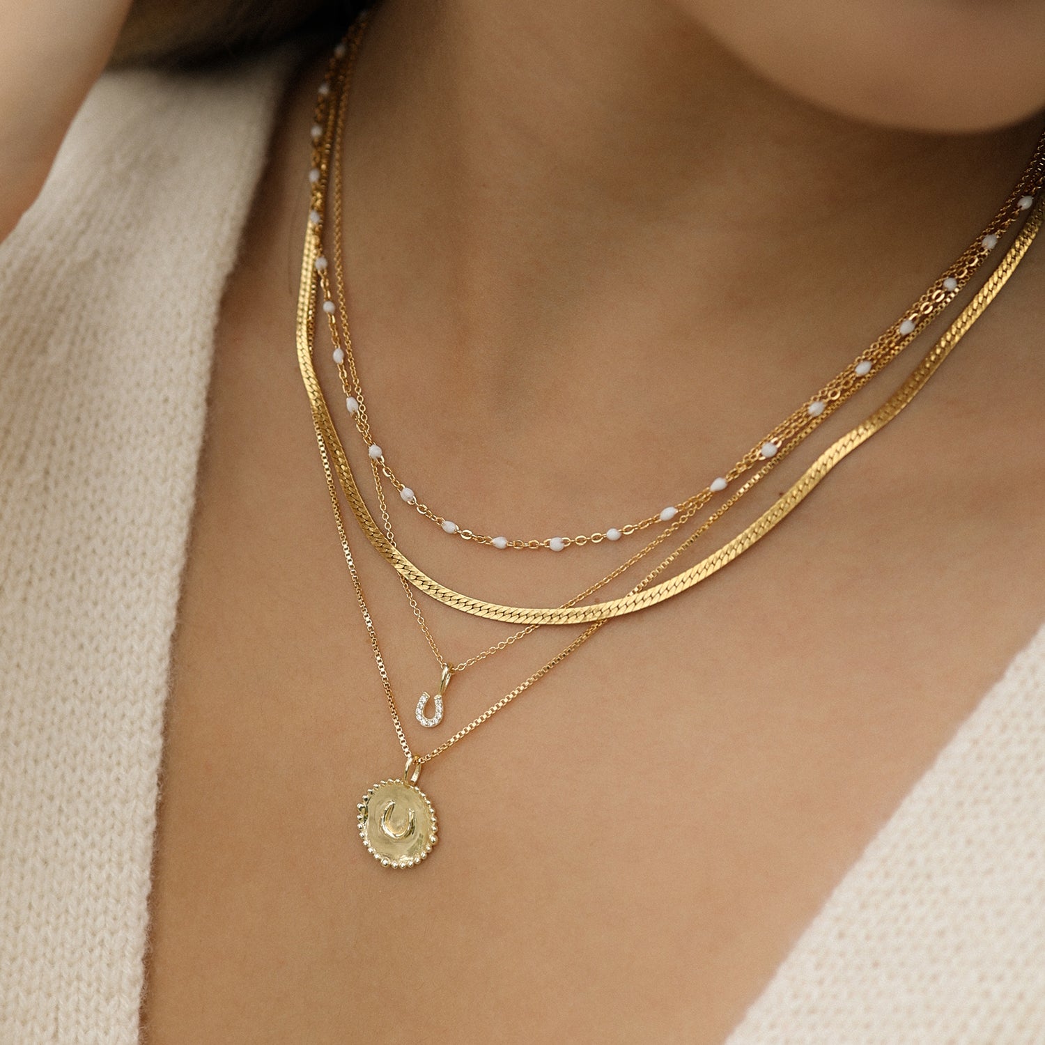 Coconut Candy Chain Necklace