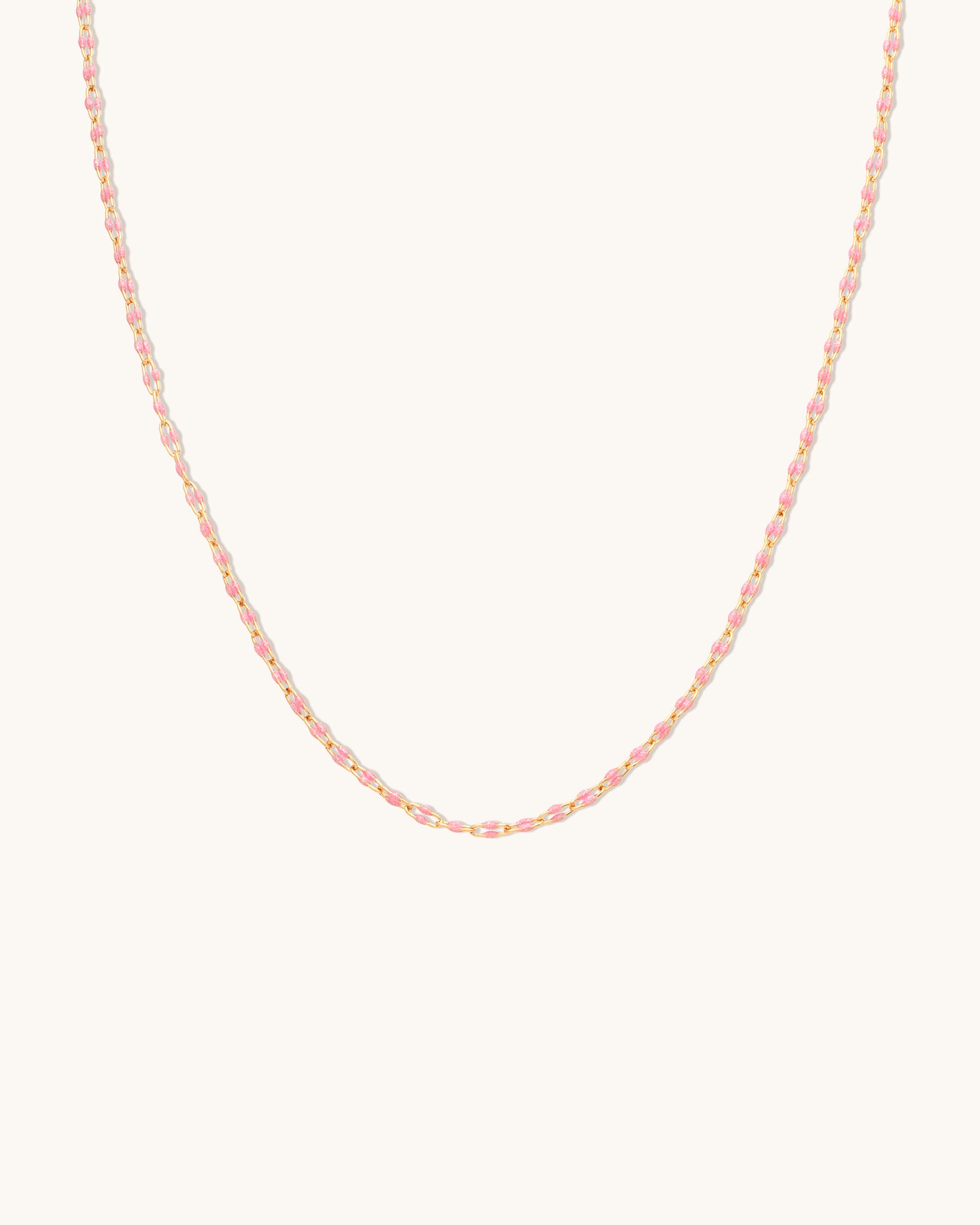Pink U-Link Candy Chain Necklace