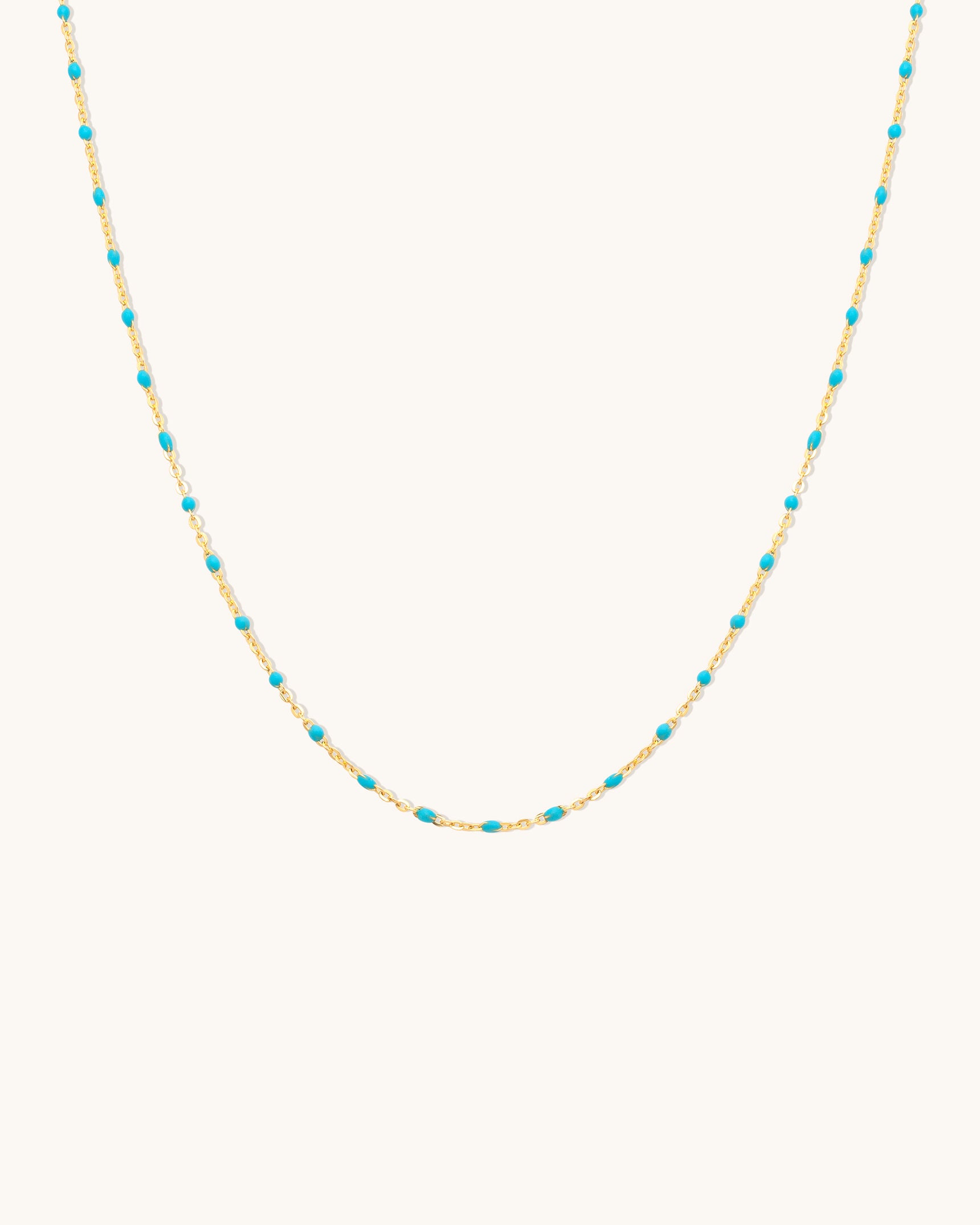 Turquoise Candy Chain Necklace