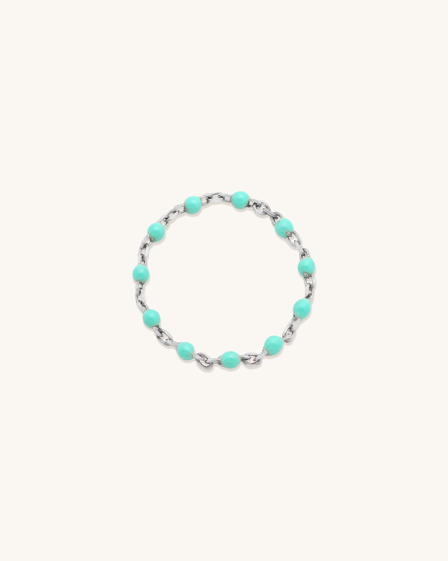 Turquoise Candy Chain Ring