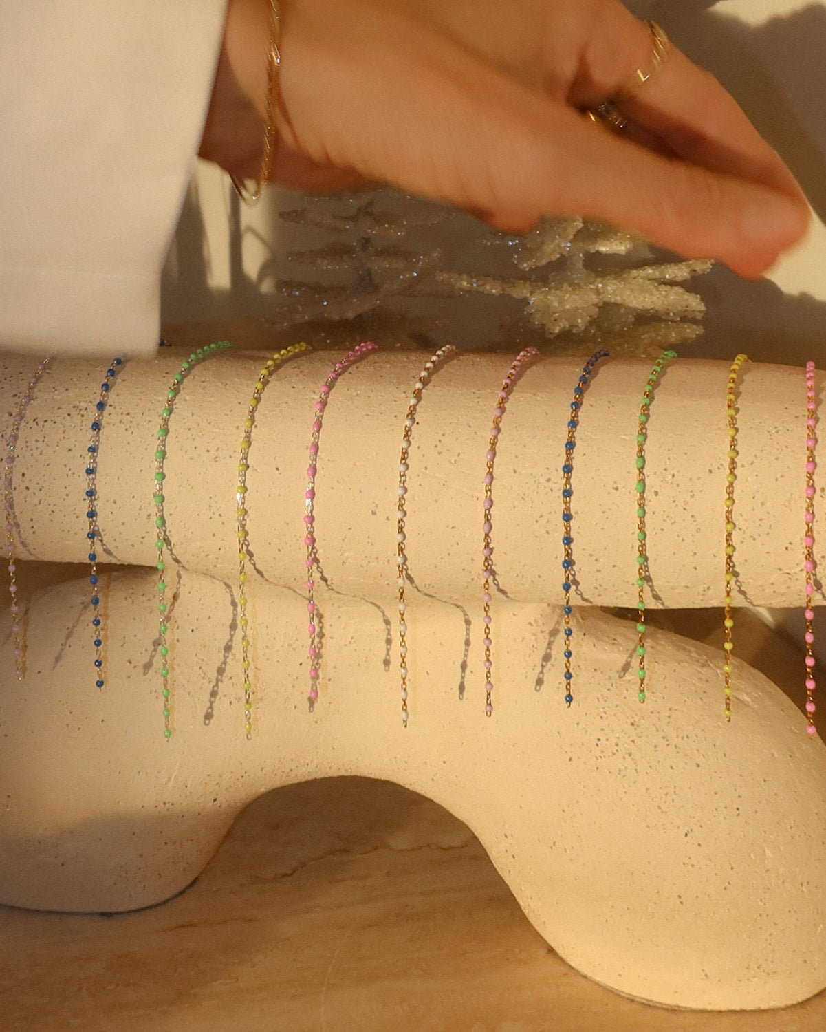 Lime Candy Chain Anklet