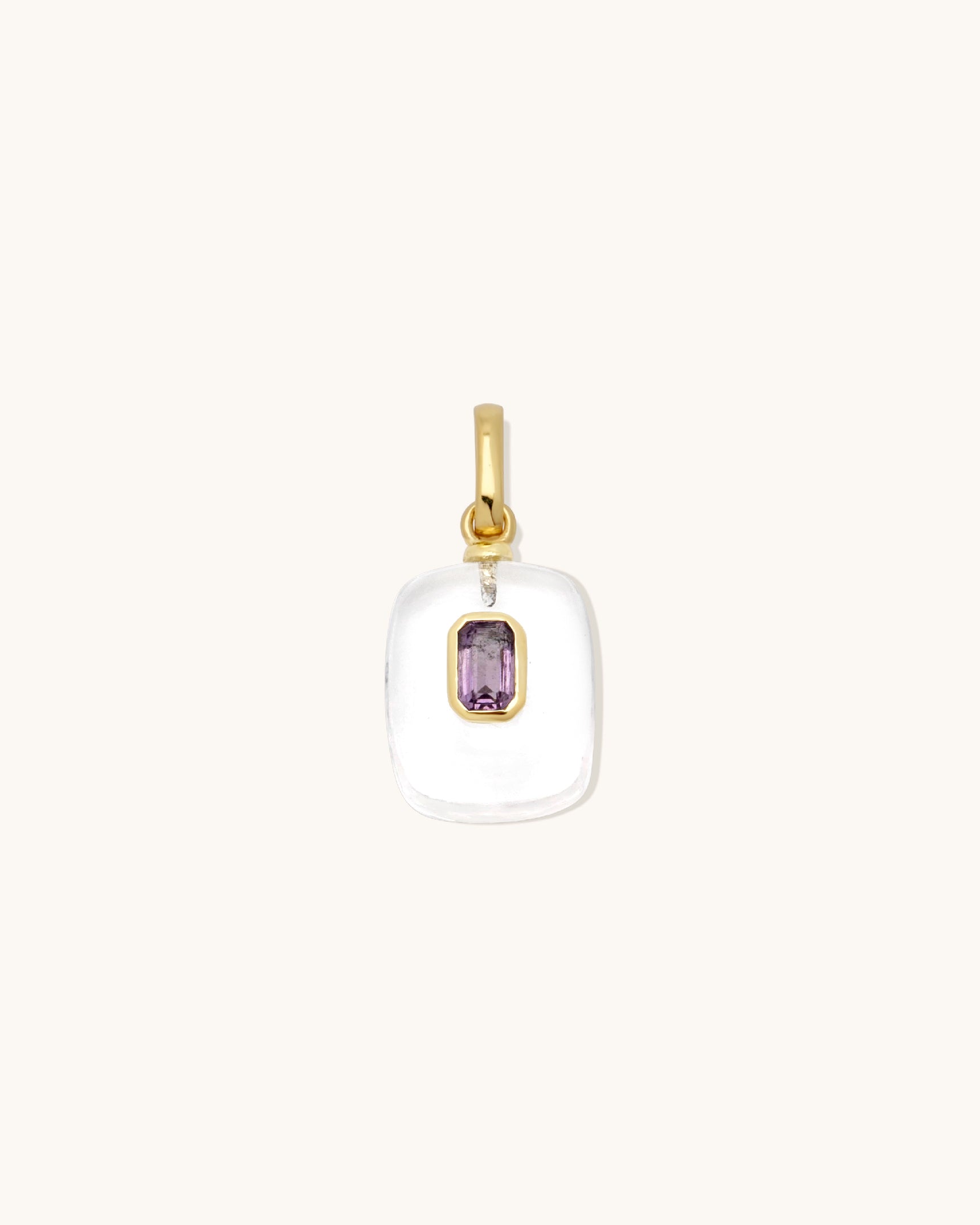 Clear Quartz Birthstone Pendant