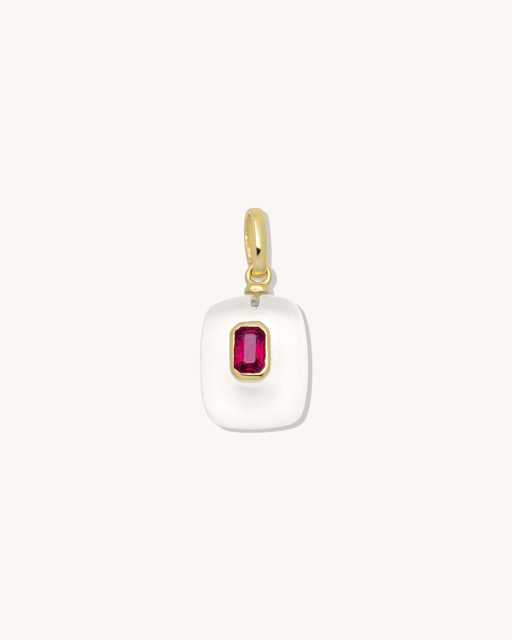 Clear Quartz Birthstone Pendant