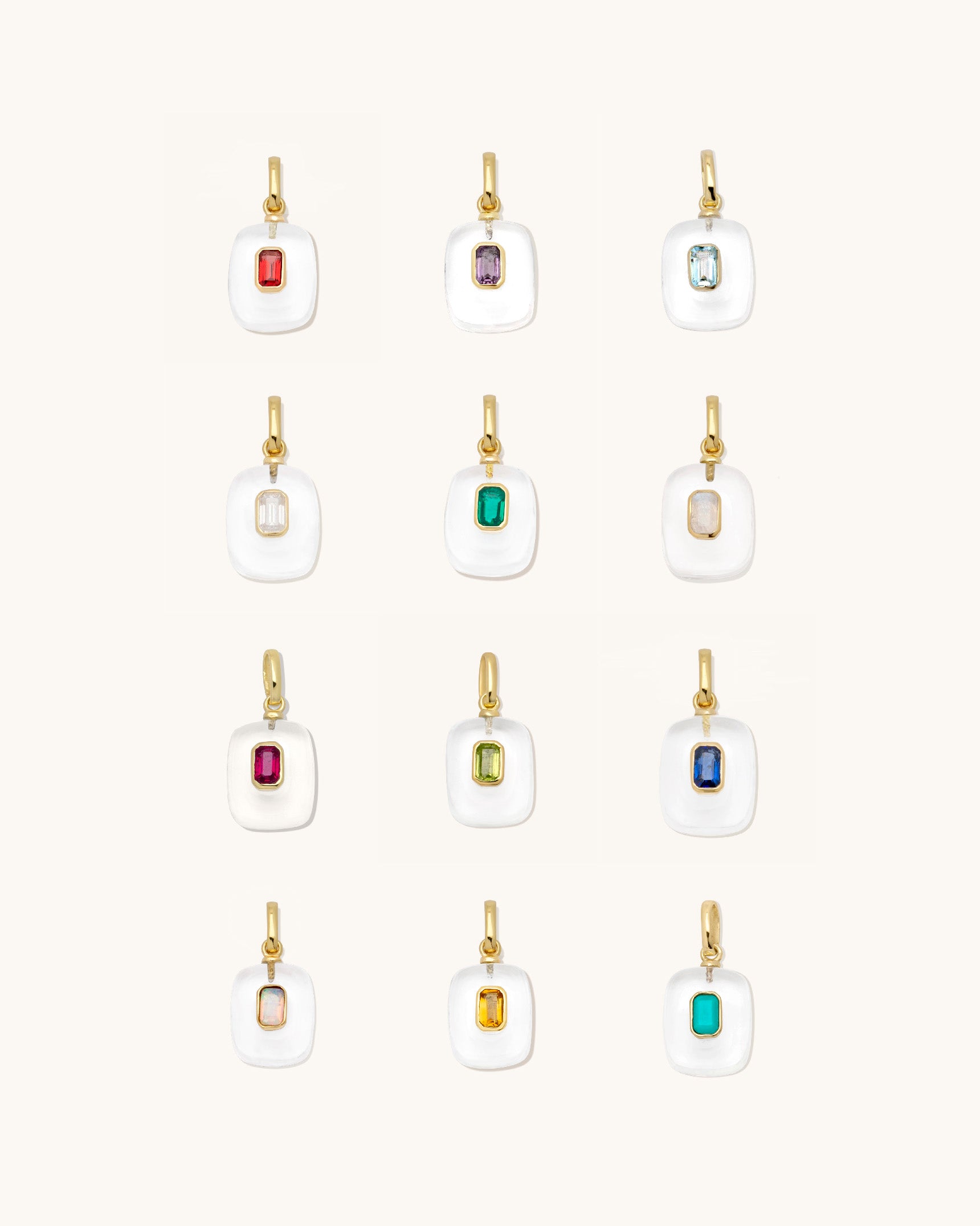 Clear Quartz Birthstone Pendant