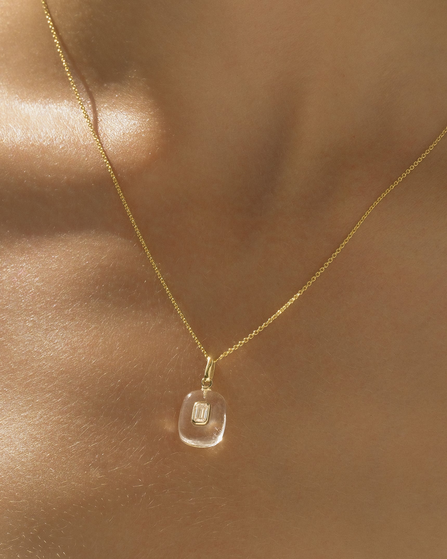 Clear Quartz Birthstone Necklace