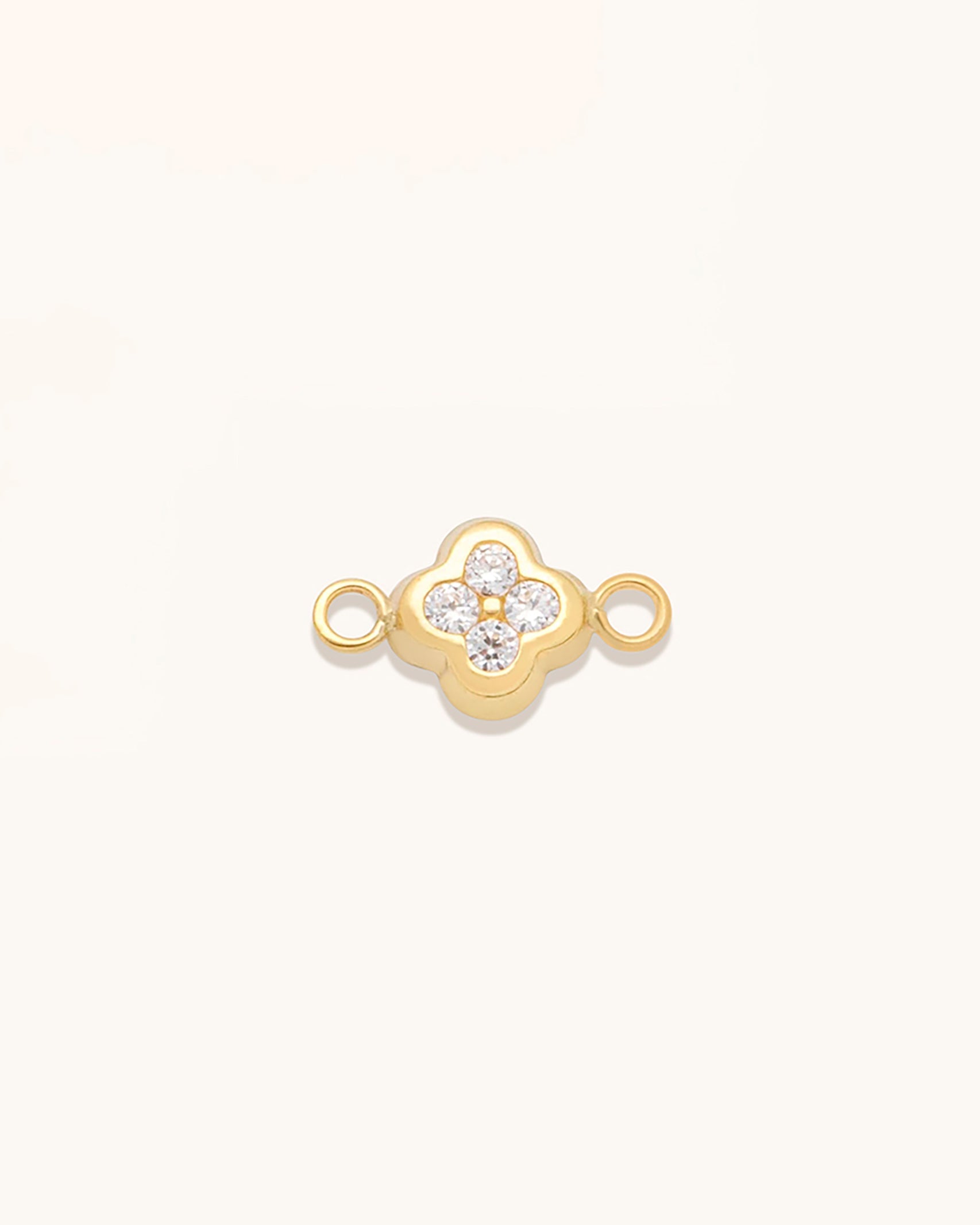 Clover Solid Gold Connector