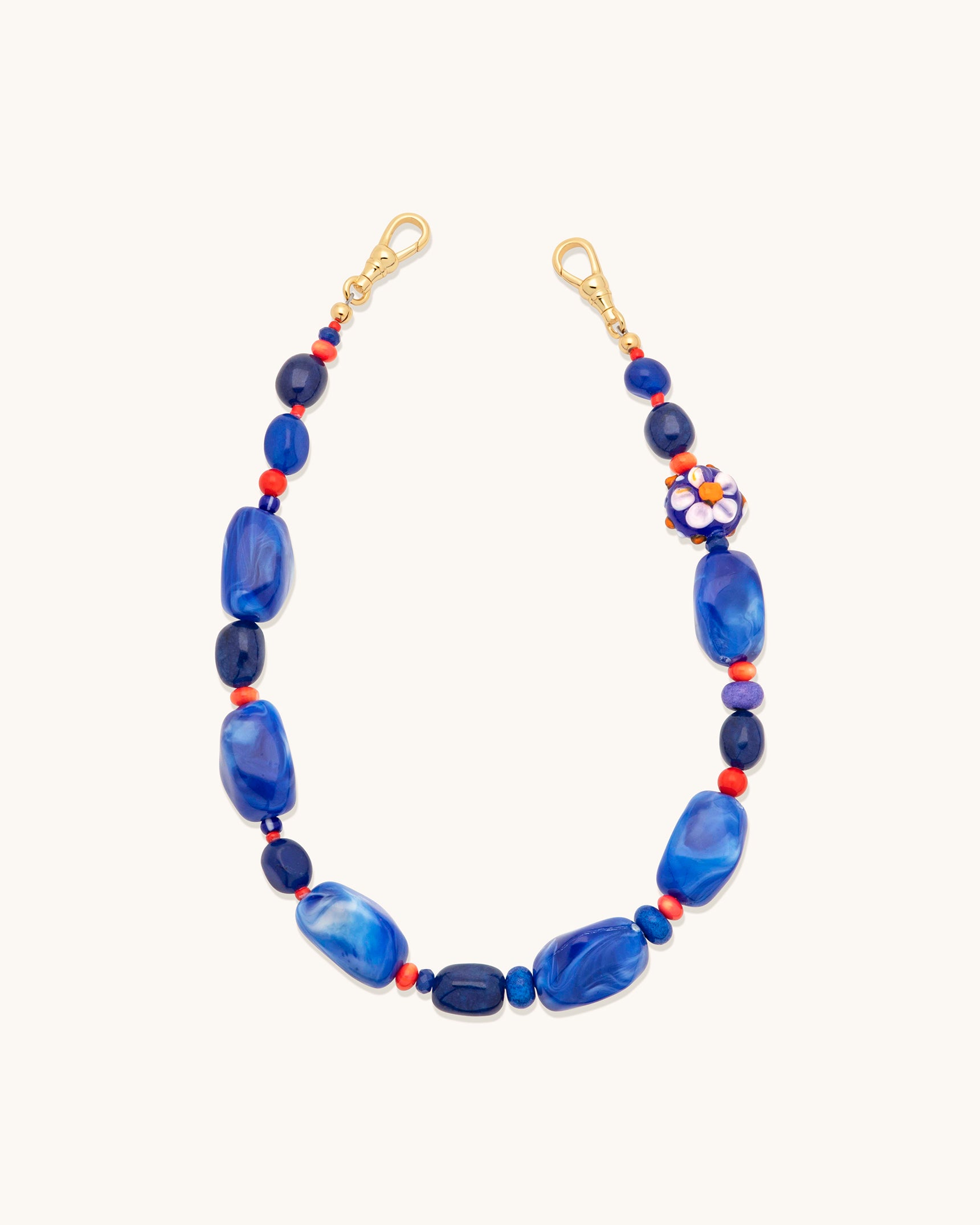 Cobalt Coral Phone Wristlet